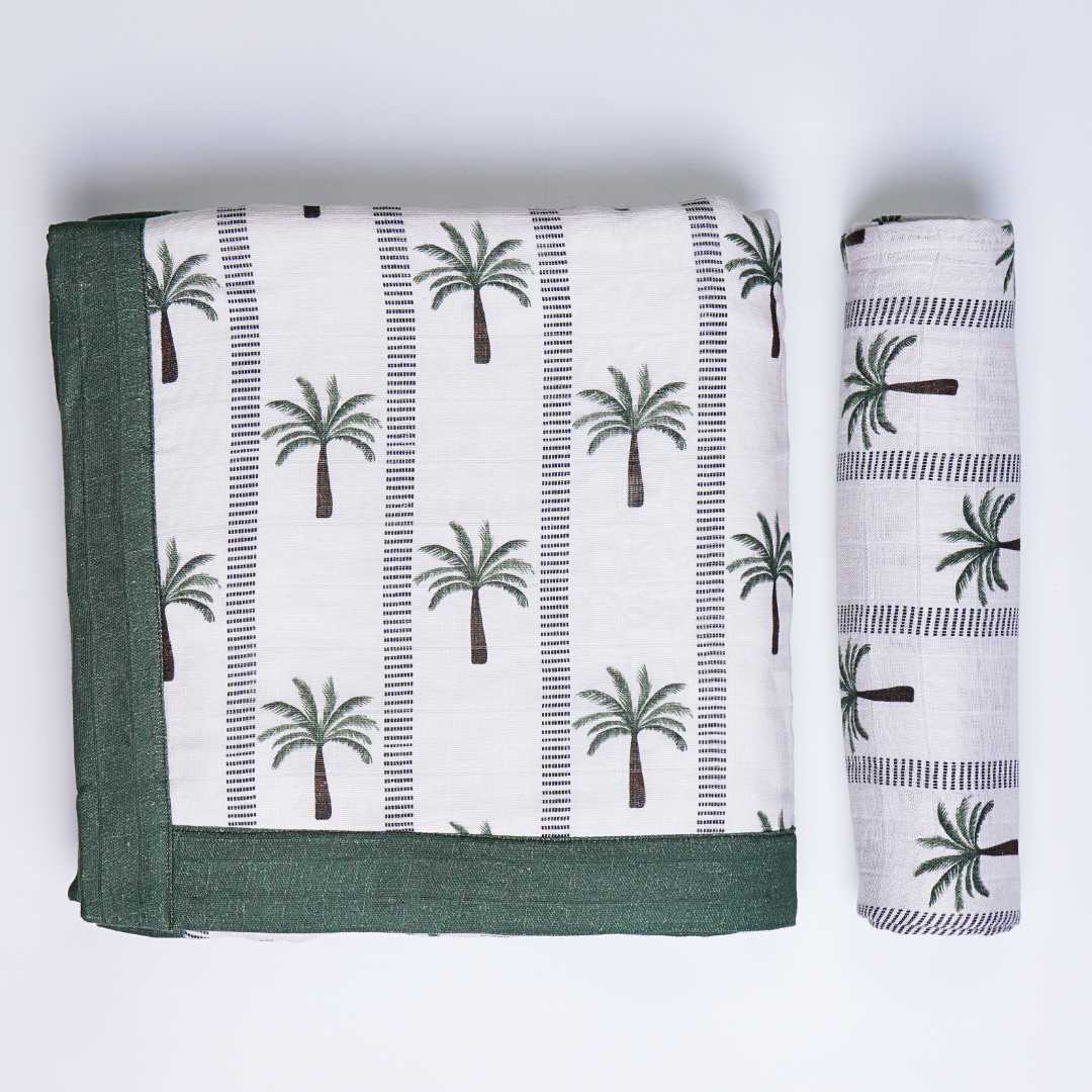 bamboo blanket & swaddle set