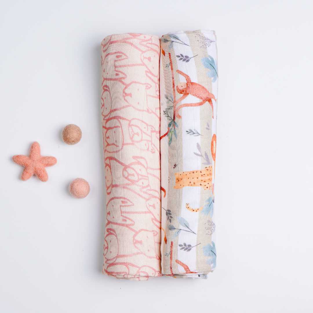 bamboo muslin swaddle pack of 2