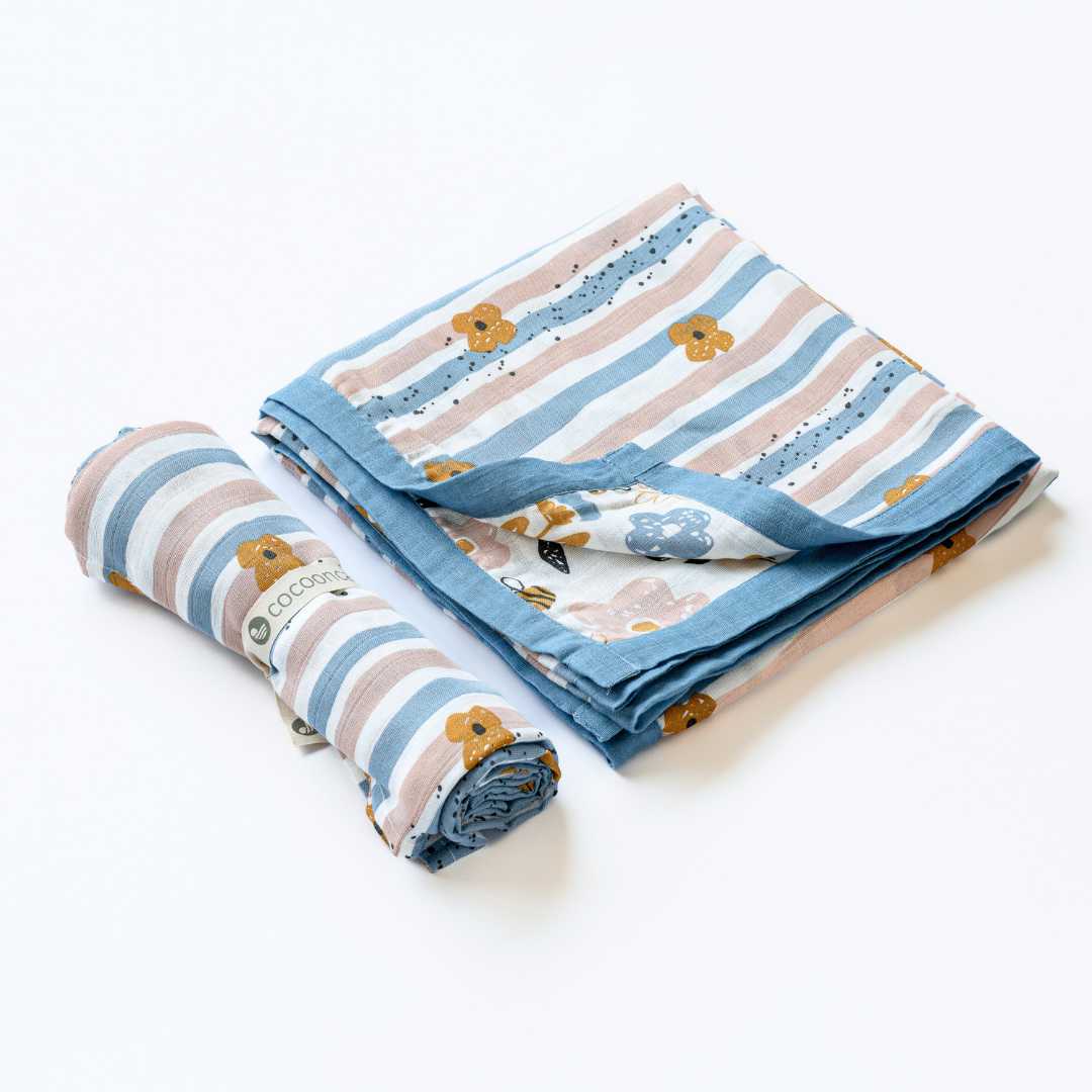 bamboo blanket & swaddle set