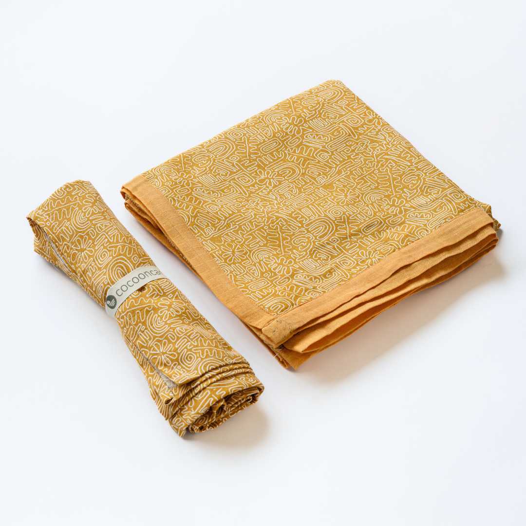 bamboo blanket & swaddle set