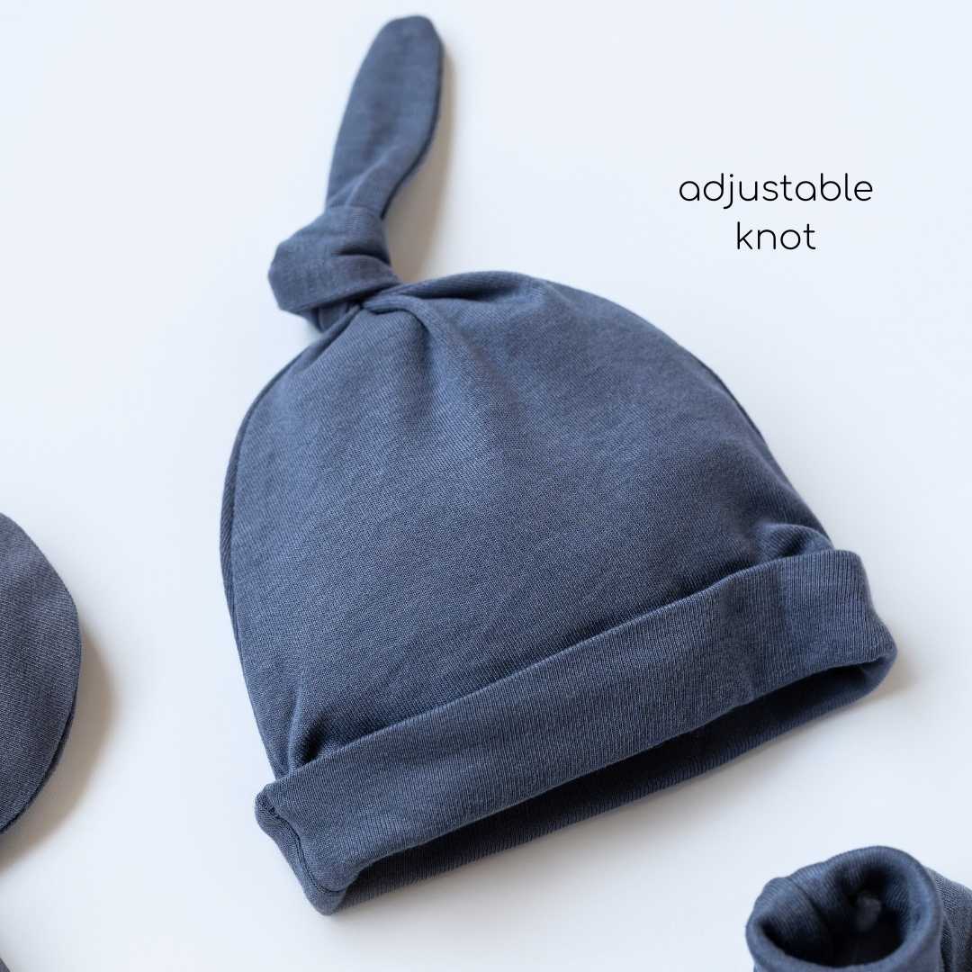 newborn baby bamboo cap mitten booties set