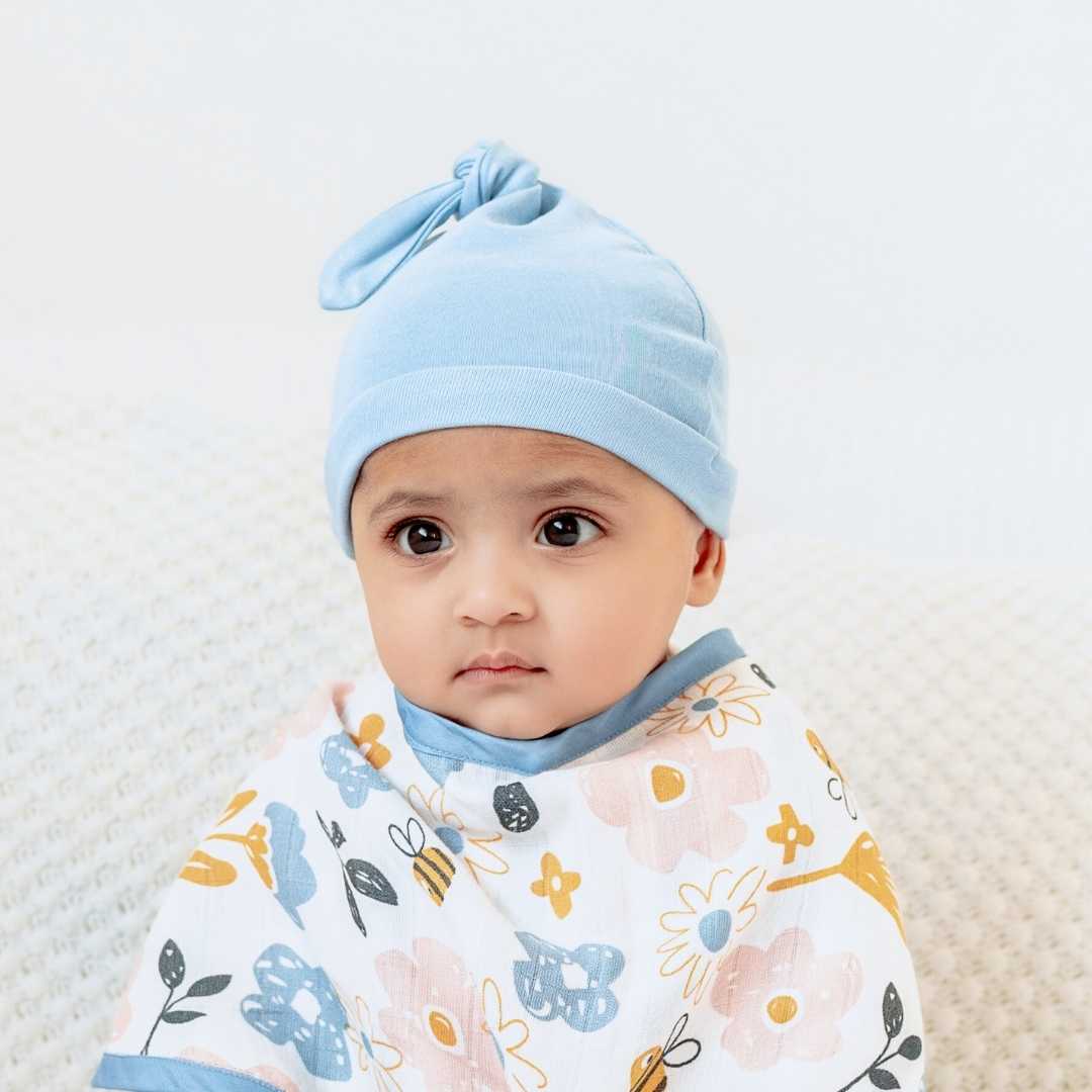 newborn baby bamboo cap mitten booties set
