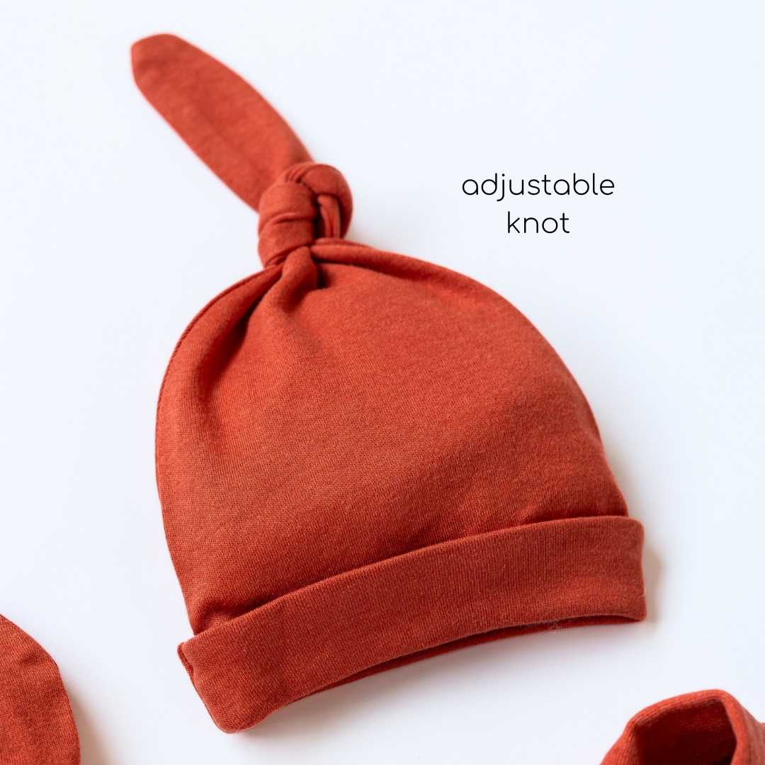 newborn baby bamboo cap mitten booties set