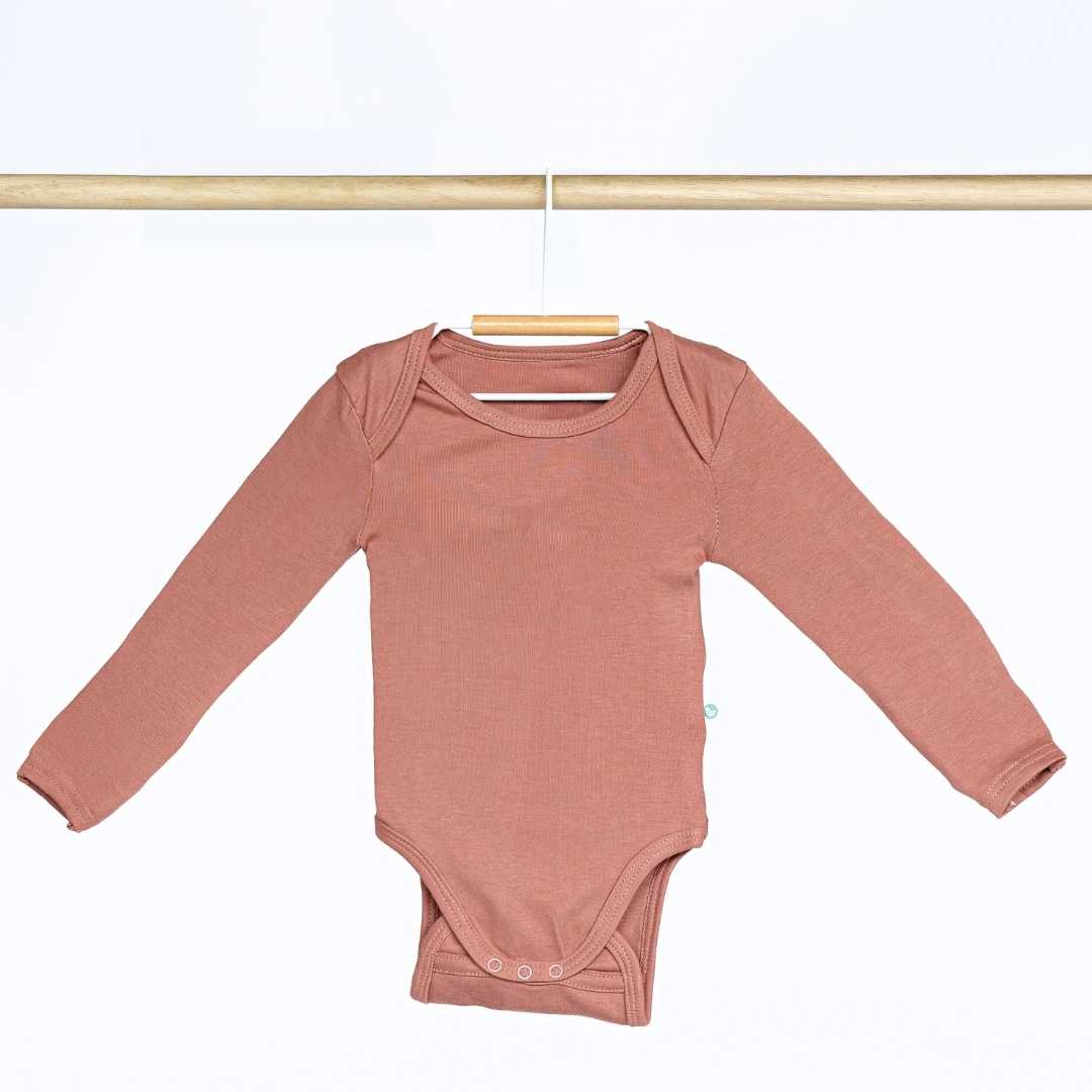 long sleeve bamboo bodysuit onesie for baby