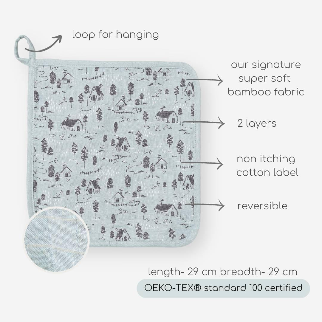 bamboo muslin wash cloth