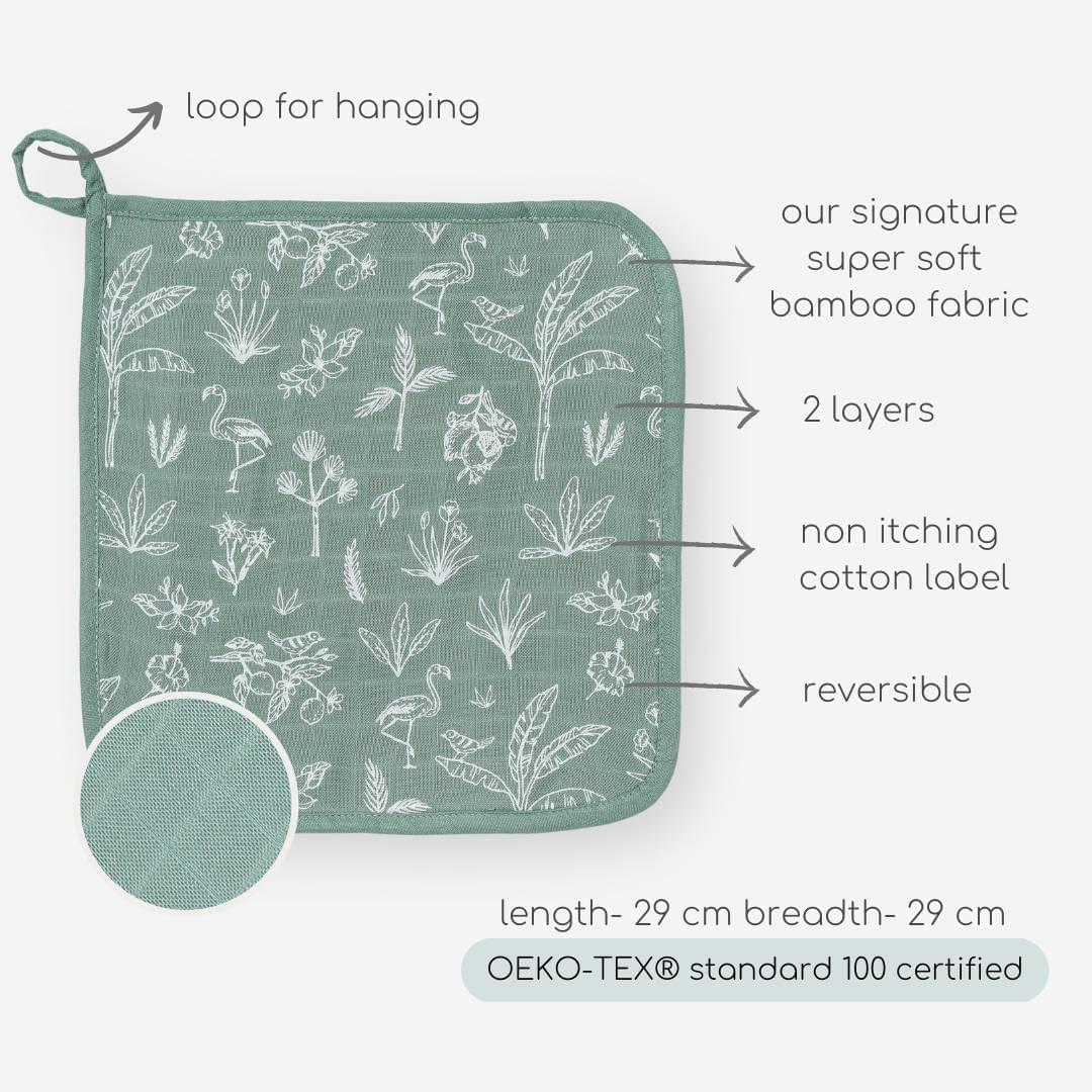 bamboo muslin wash cloth