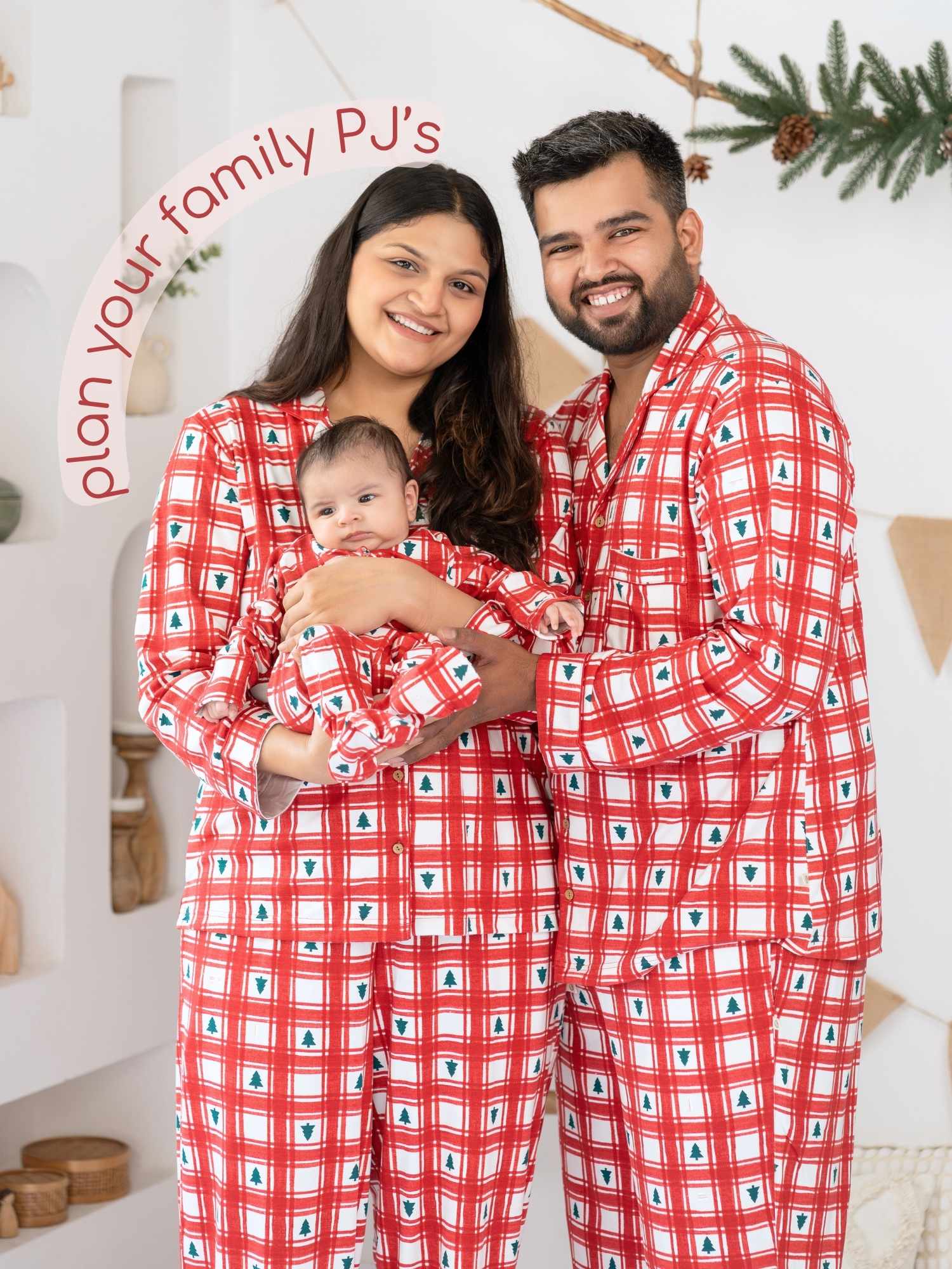 women's bamboo knit matching family christmas pajamas