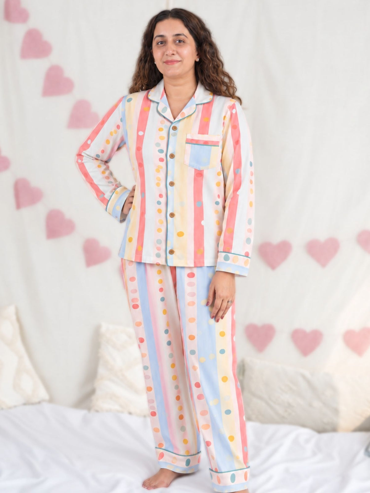 women's bamboo muslin nightsuit