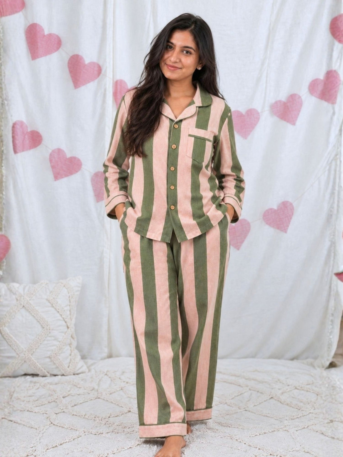 women's bamboo muslin nightsuit