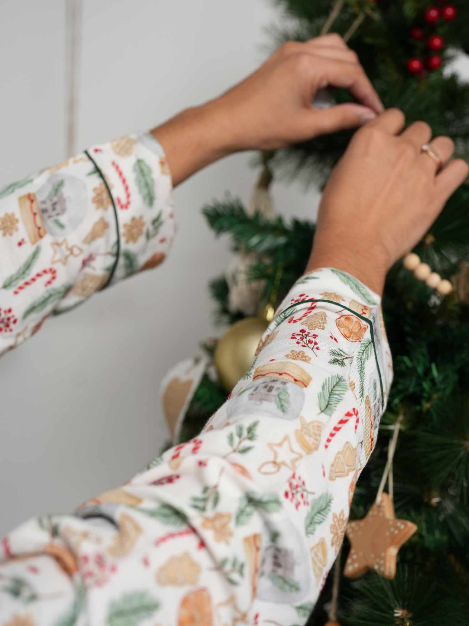 women's bamboo muslin matching family pajamas