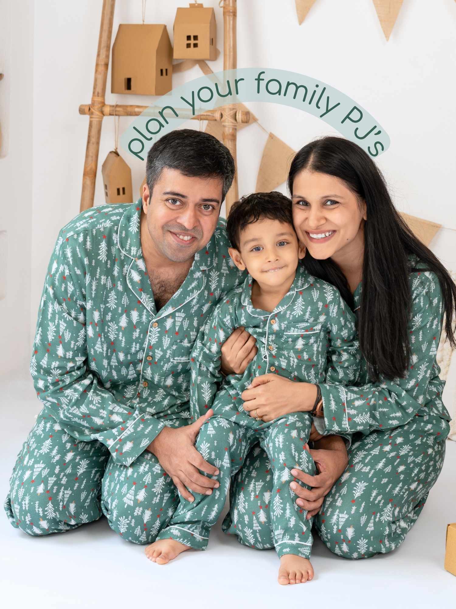 women's bamboo muslin matching family pajamas