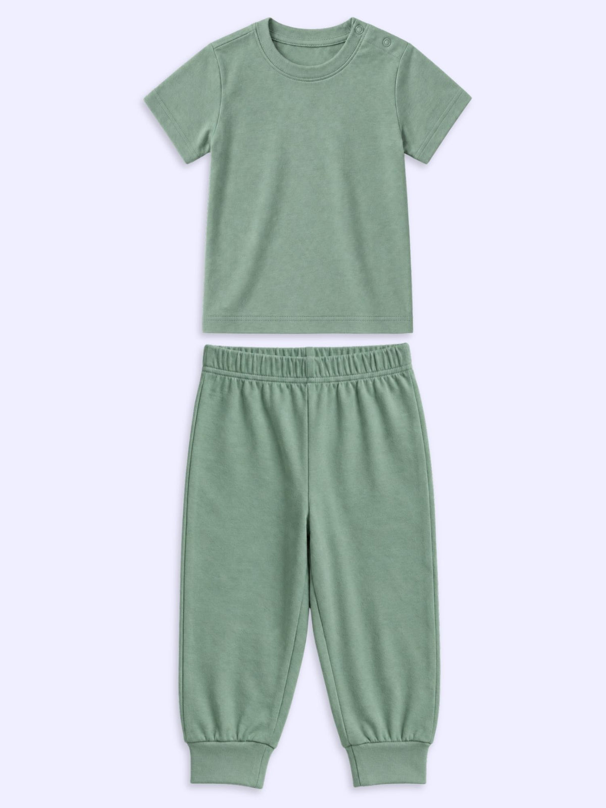 bamboo knit short sleeve top & bottom set | 3 pairs