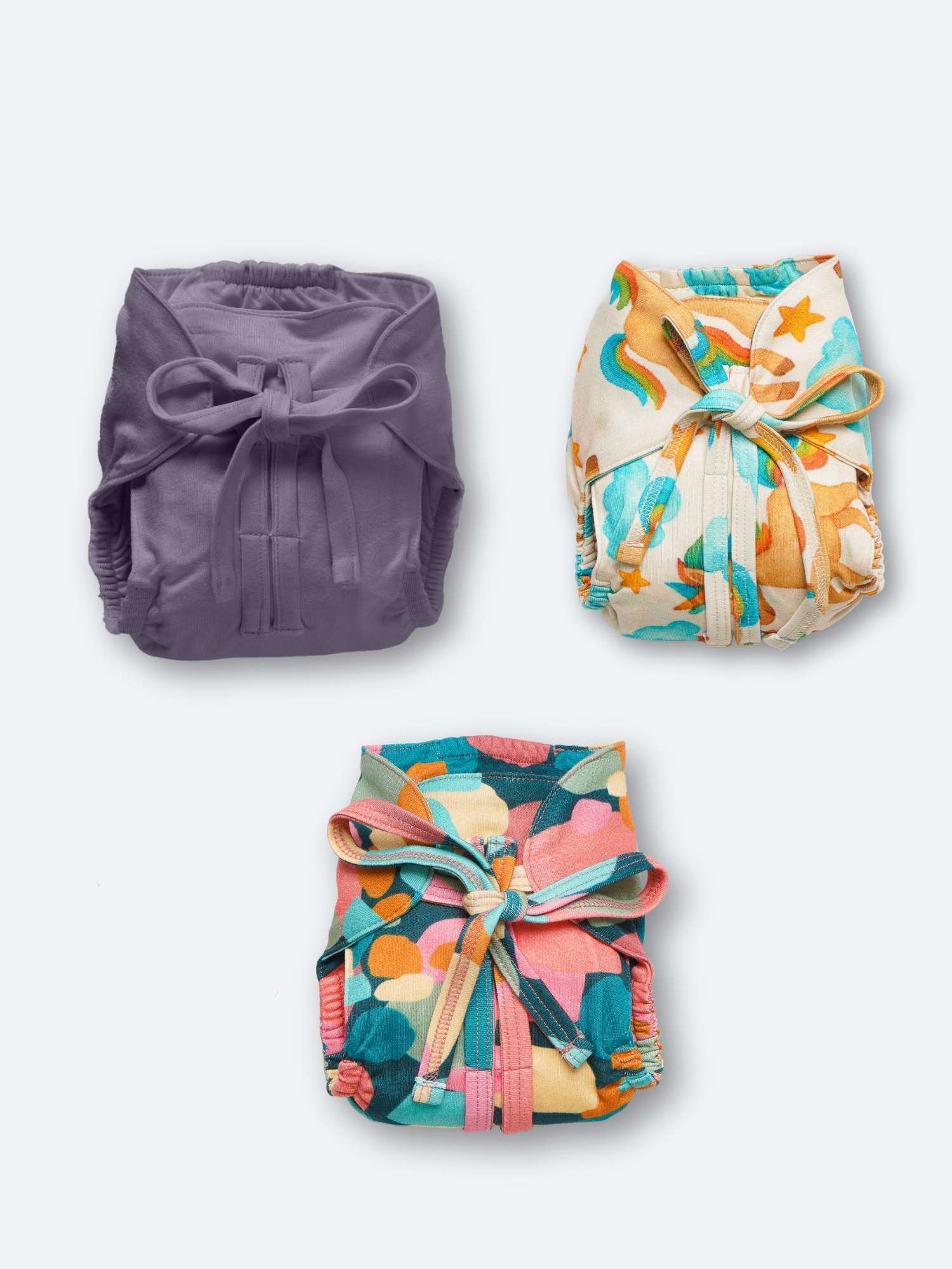 bamboo knit cloth nappy pack of 3
