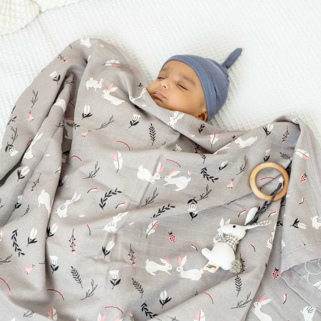 bamboo blanket & swaddle set