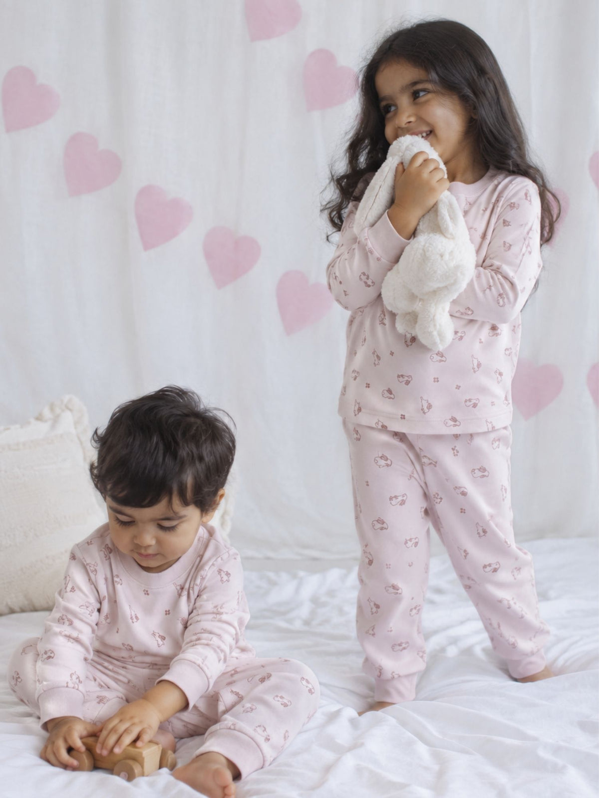 bamboo knit long sleeve top & bottom set | 3 pairs