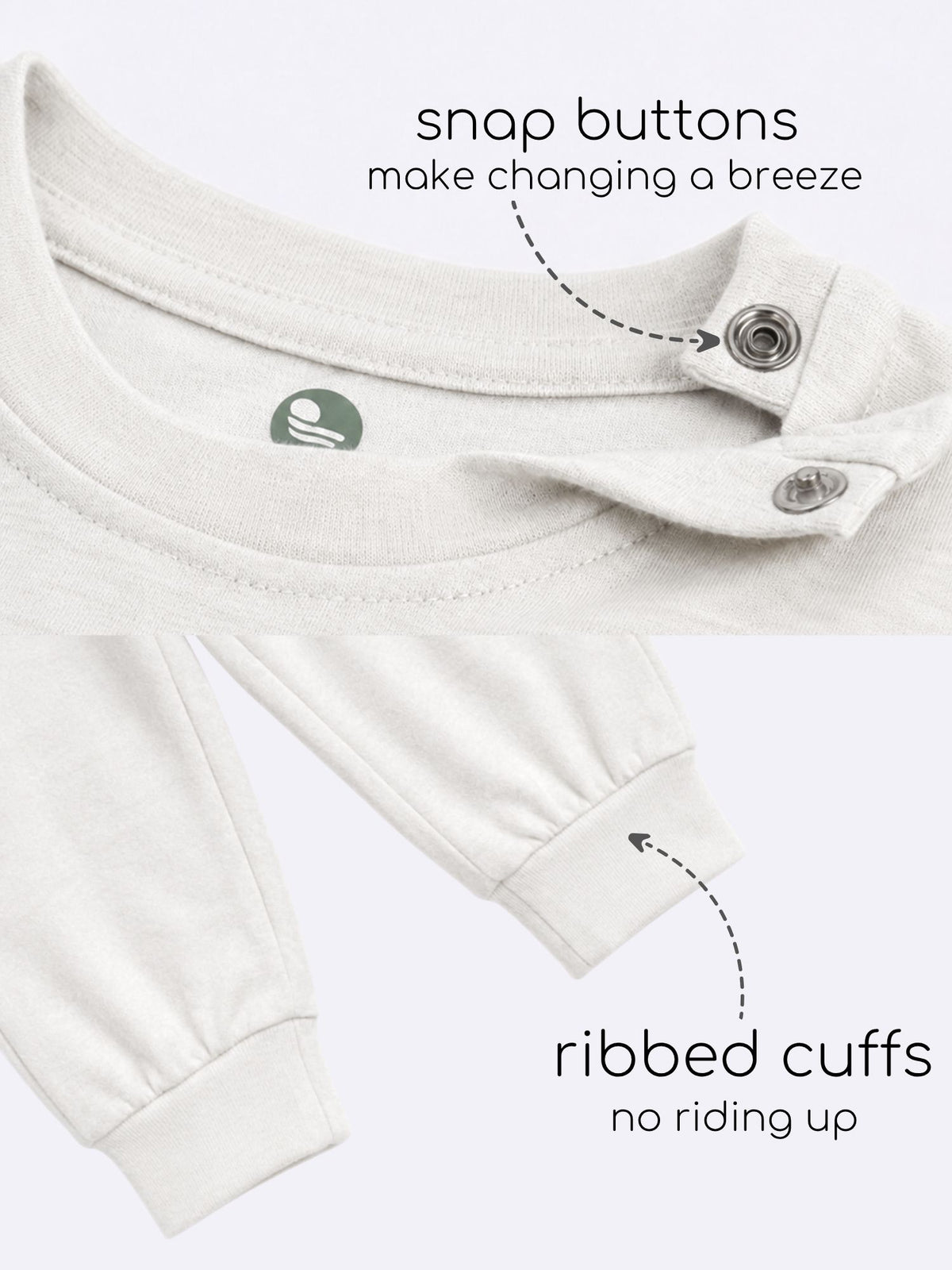 bamboo knit short sleeve top & bottom set | 3 pairs
