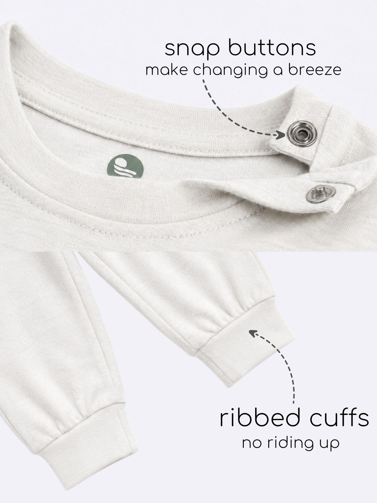 bamboo knit long sleeve top & bottom set | 3 pairs