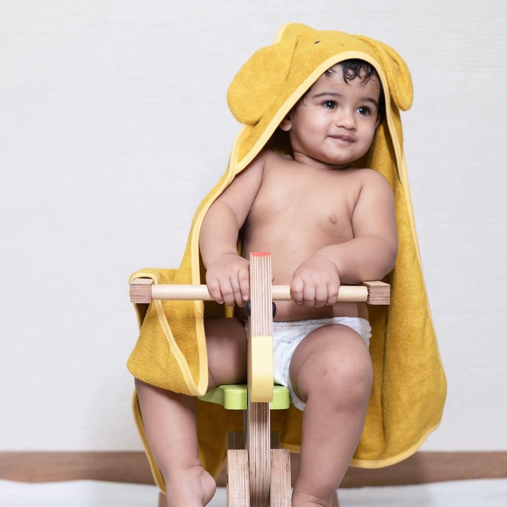 bamboo terry hooded towel