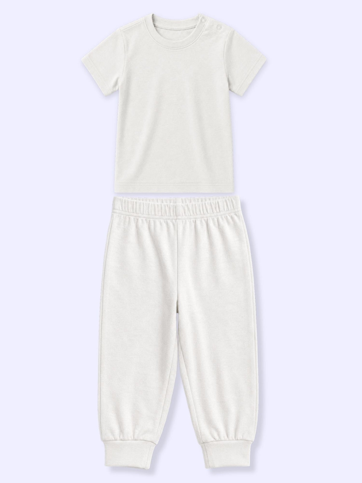 bamboo knit short sleeve top & bottom set | 3 pairs