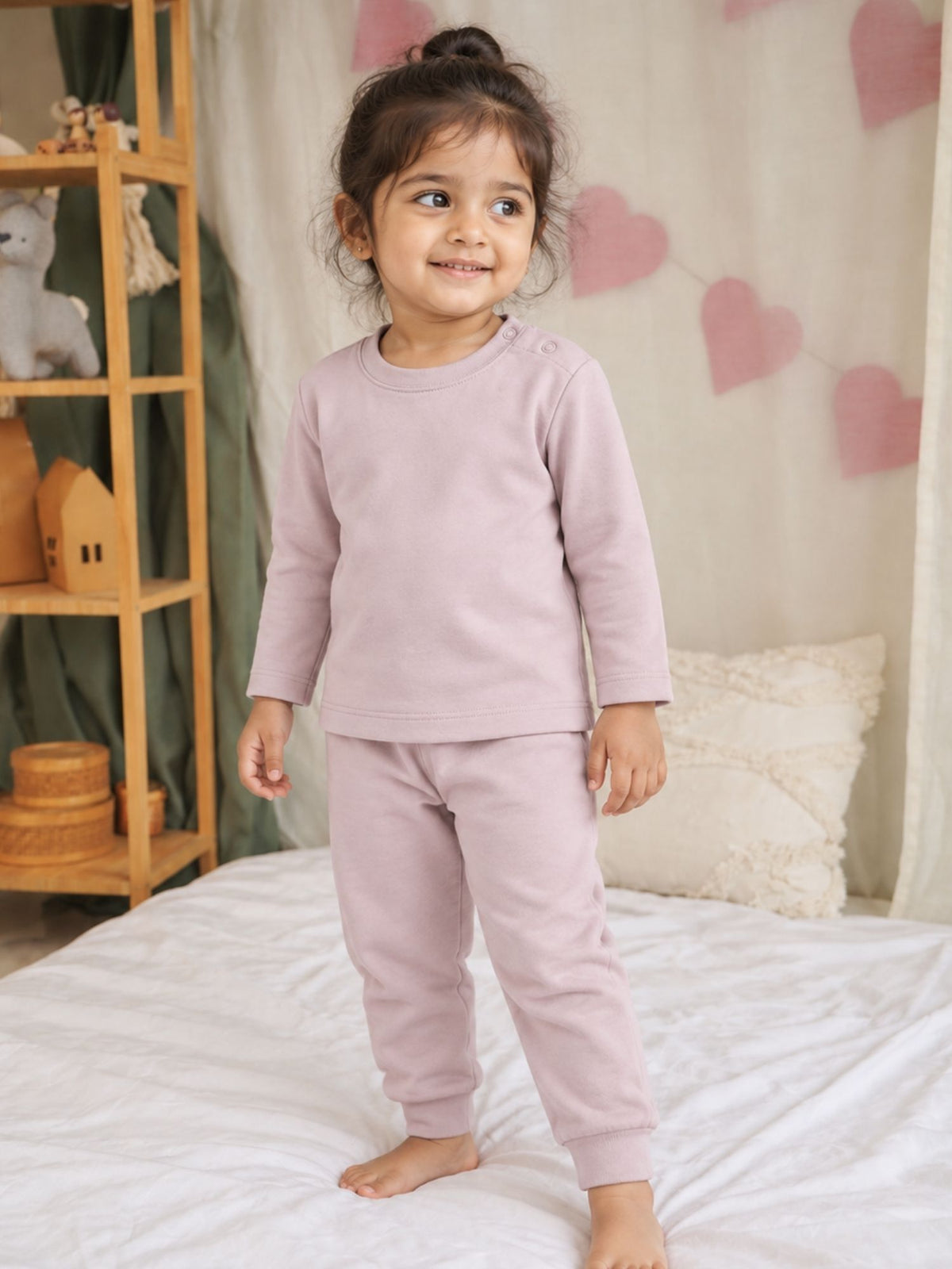bamboo knit long sleeve top & bottom set | 3 pairs