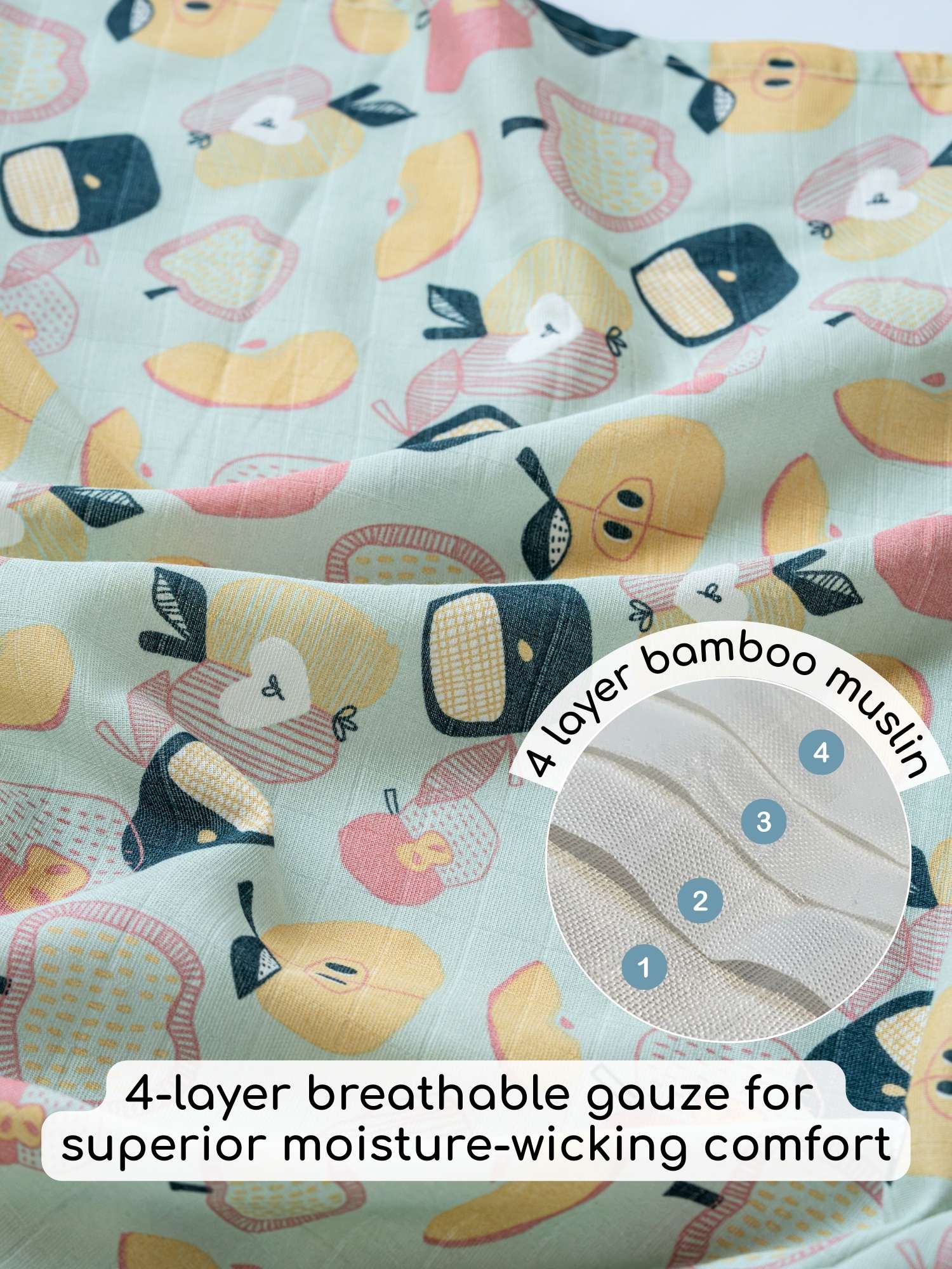 Bamboo Muslin Double Sided Baby Blanket
