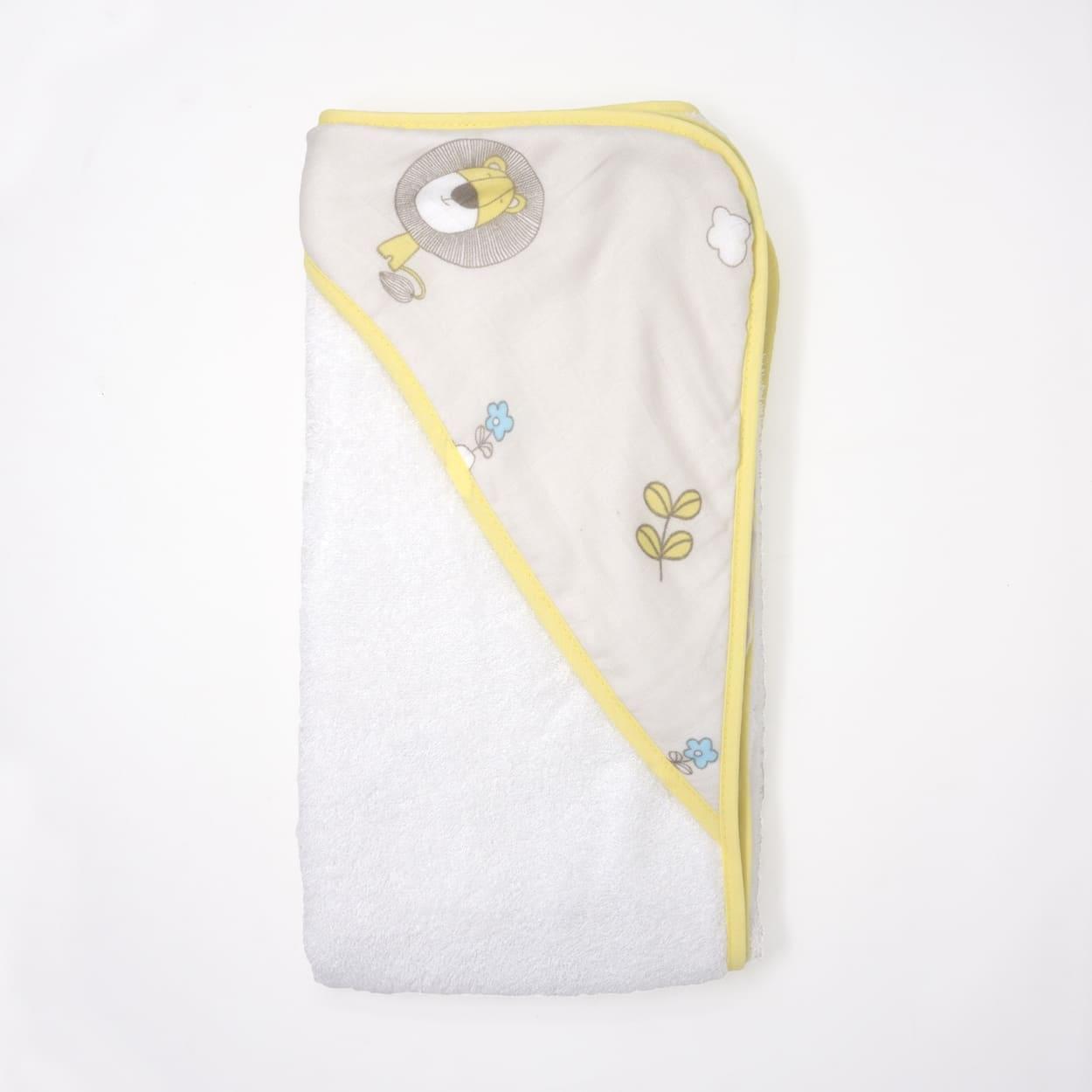 bamboo terry double sided hooded towel