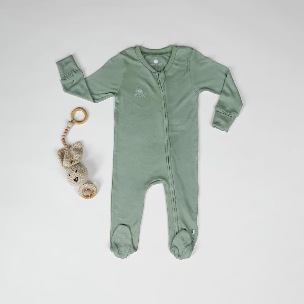 baby bamboo footed sleepsuit