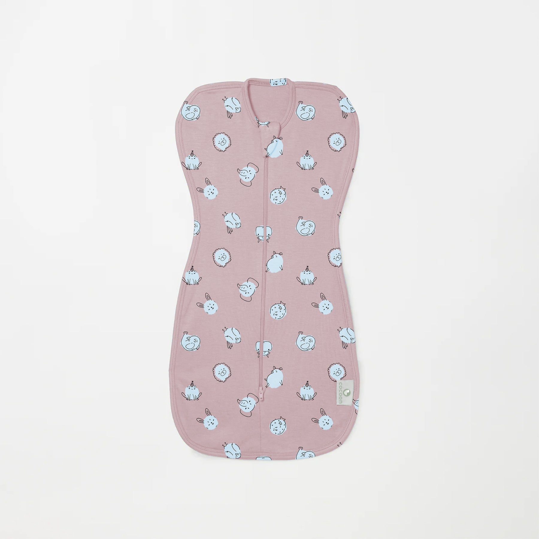 bamboo arms up swaddle pod for baby - prints