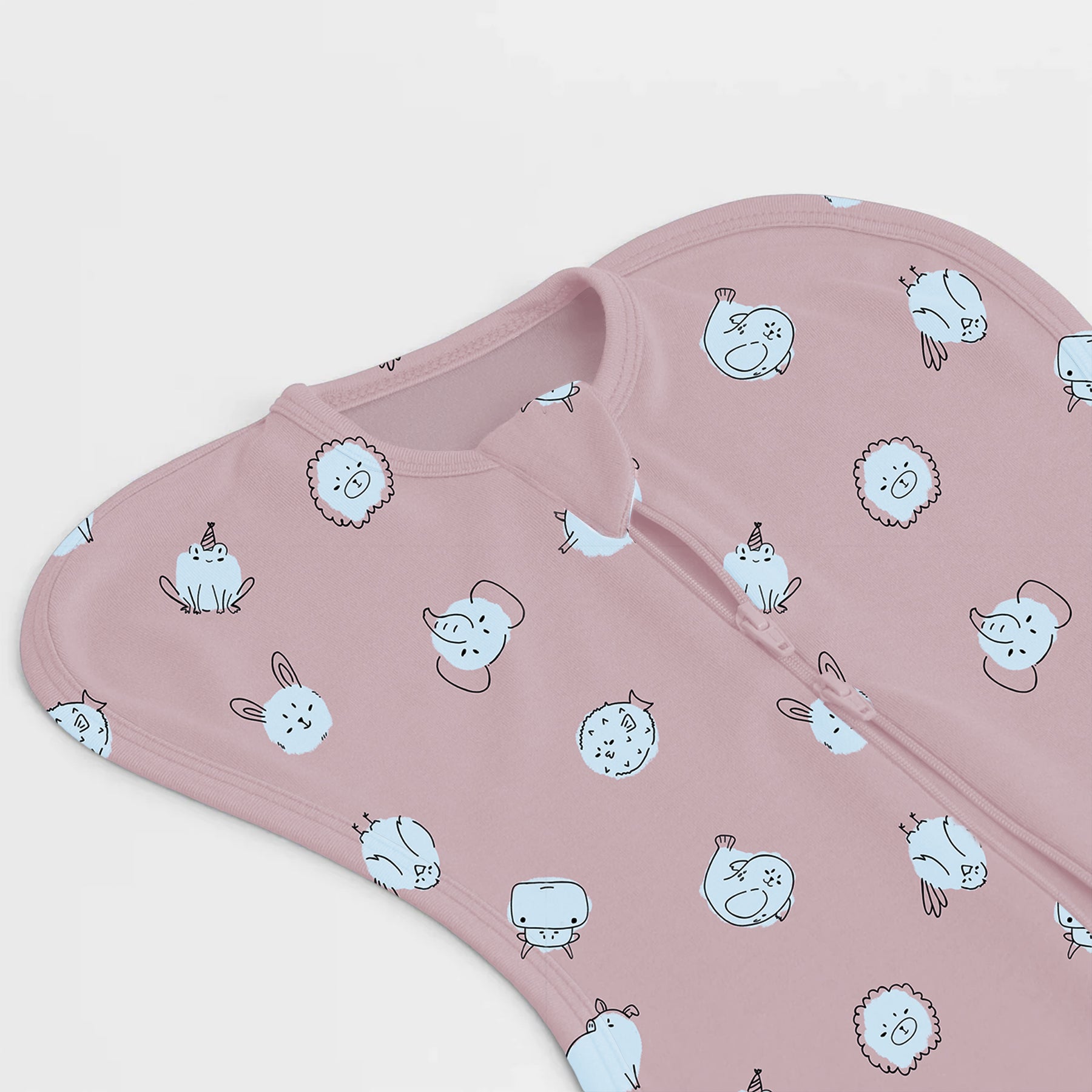 bamboo arms up swaddle pod for baby - prints