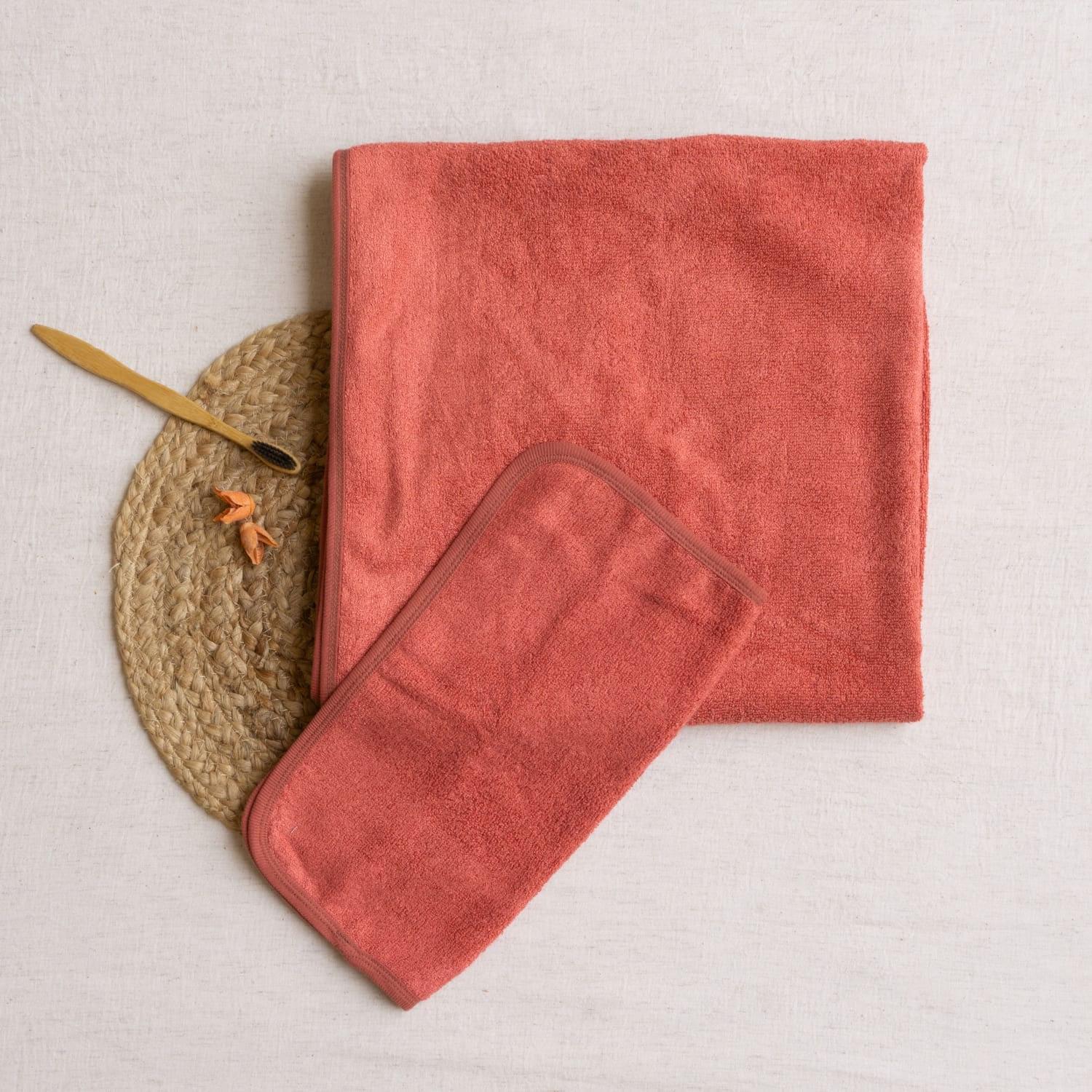 bamboo terry bath towel & face towel