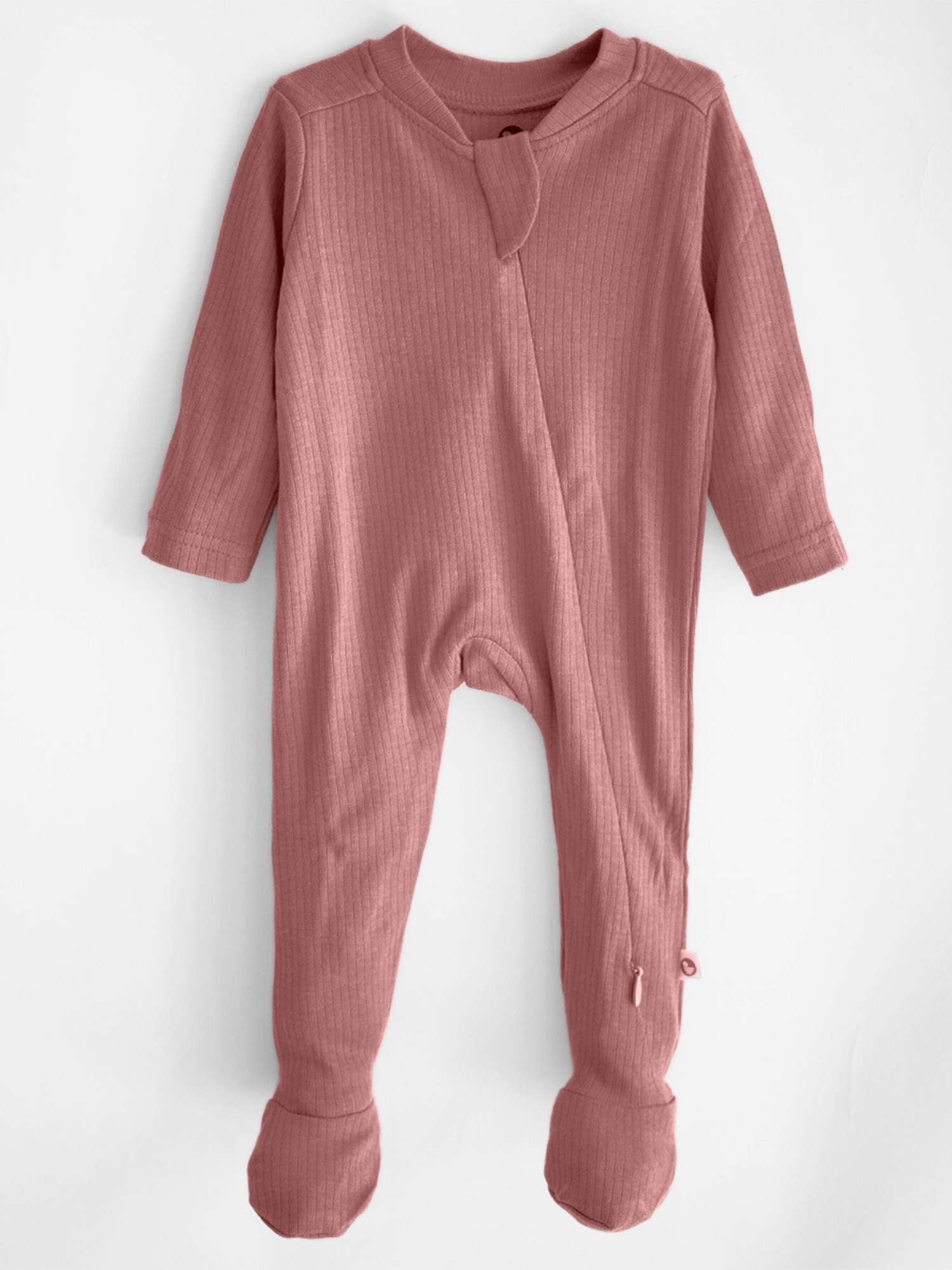 Ribbed Bamboo Footed Sleepsuit