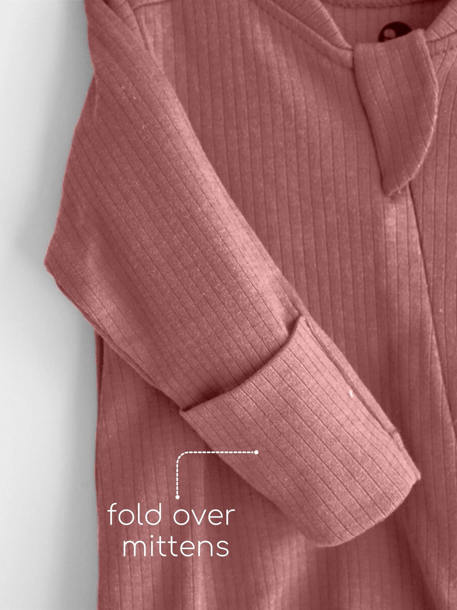 Ribbed Bamboo Footed Sleepsuit