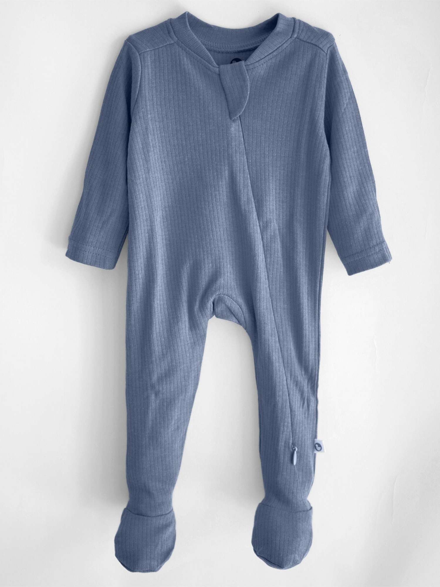 Ribbed Bamboo Footed Sleepsuit