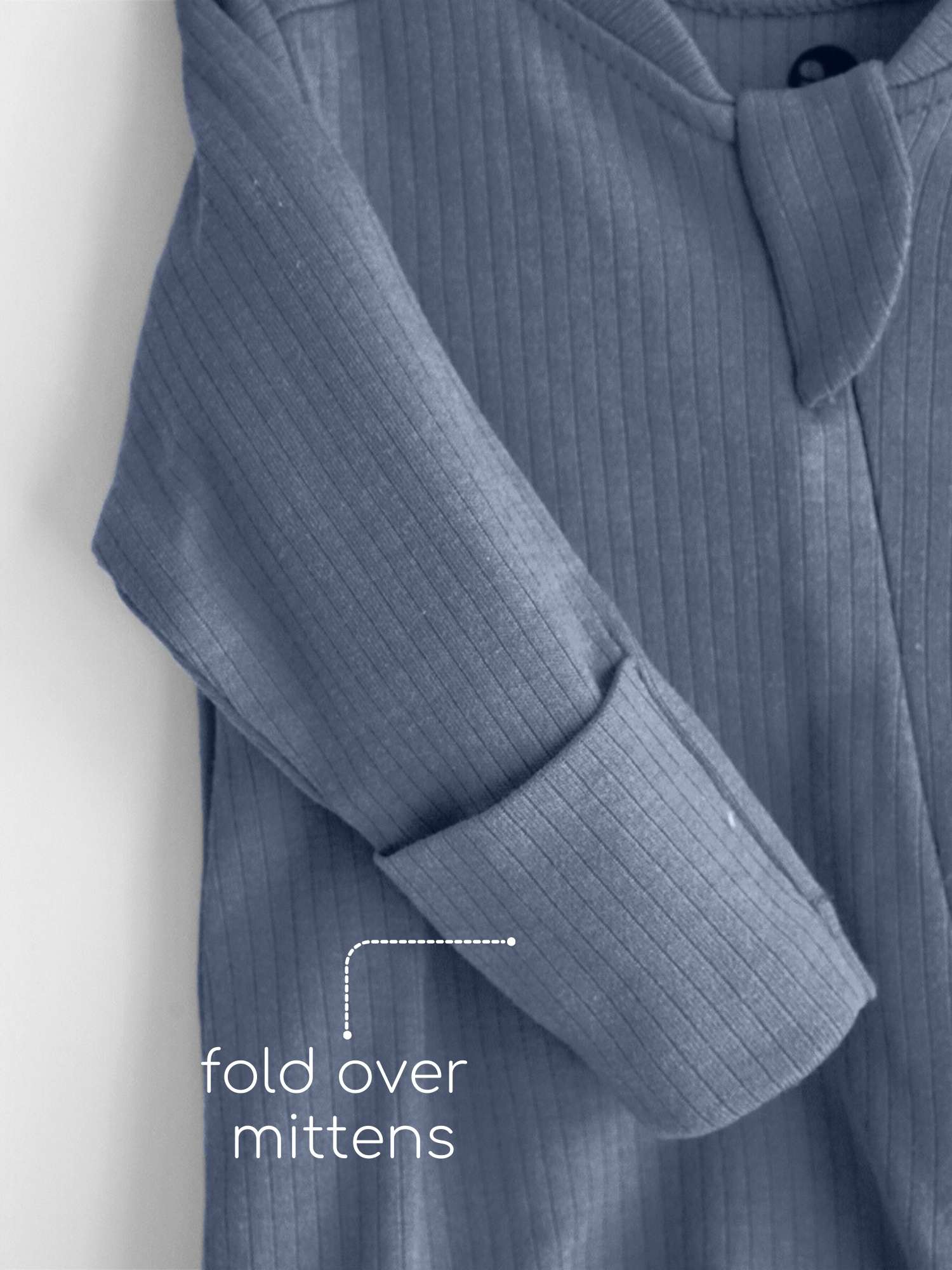 Ribbed Bamboo Footed Sleepsuit