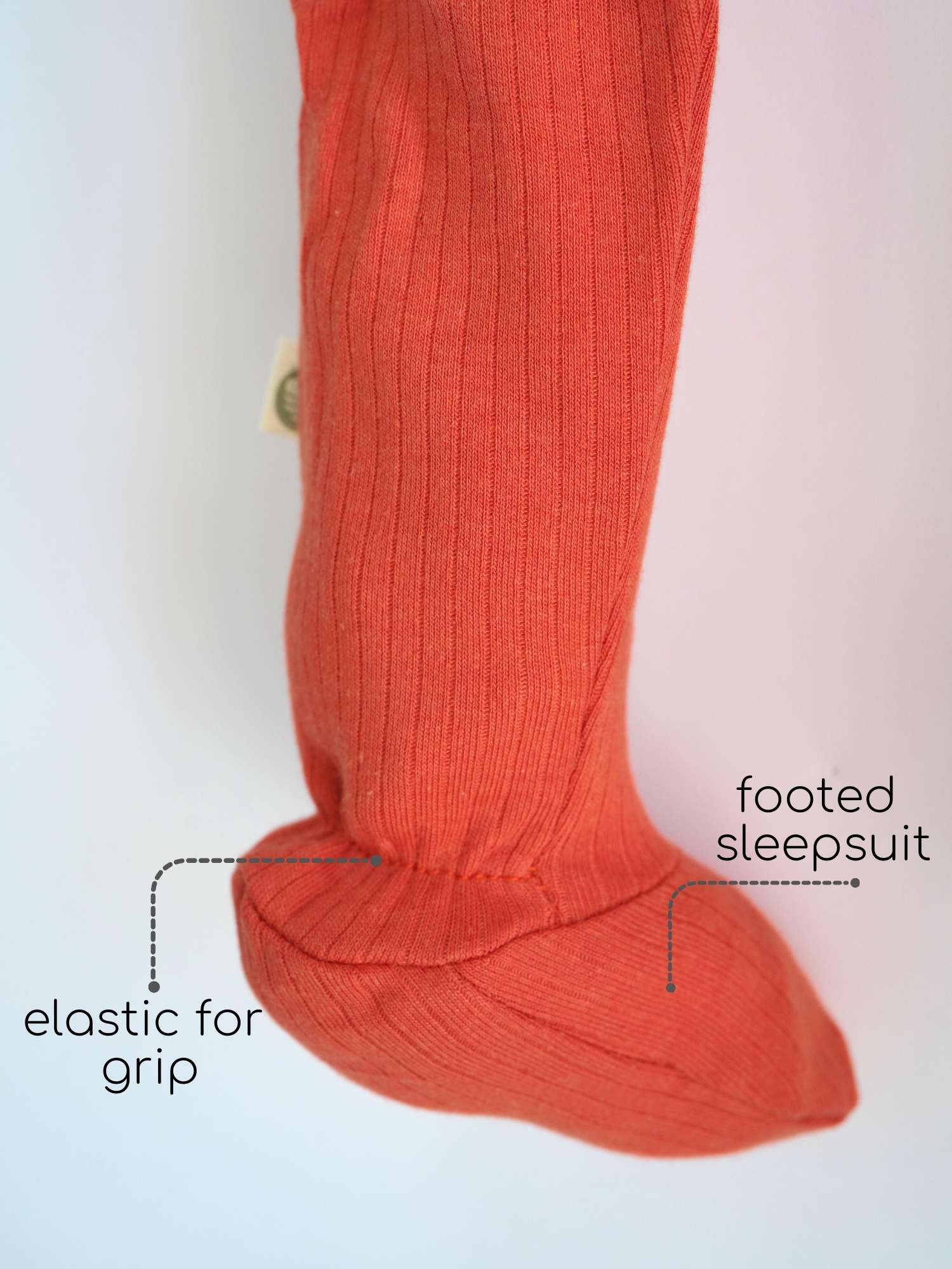 Ribbed Bamboo Footed Sleepsuit