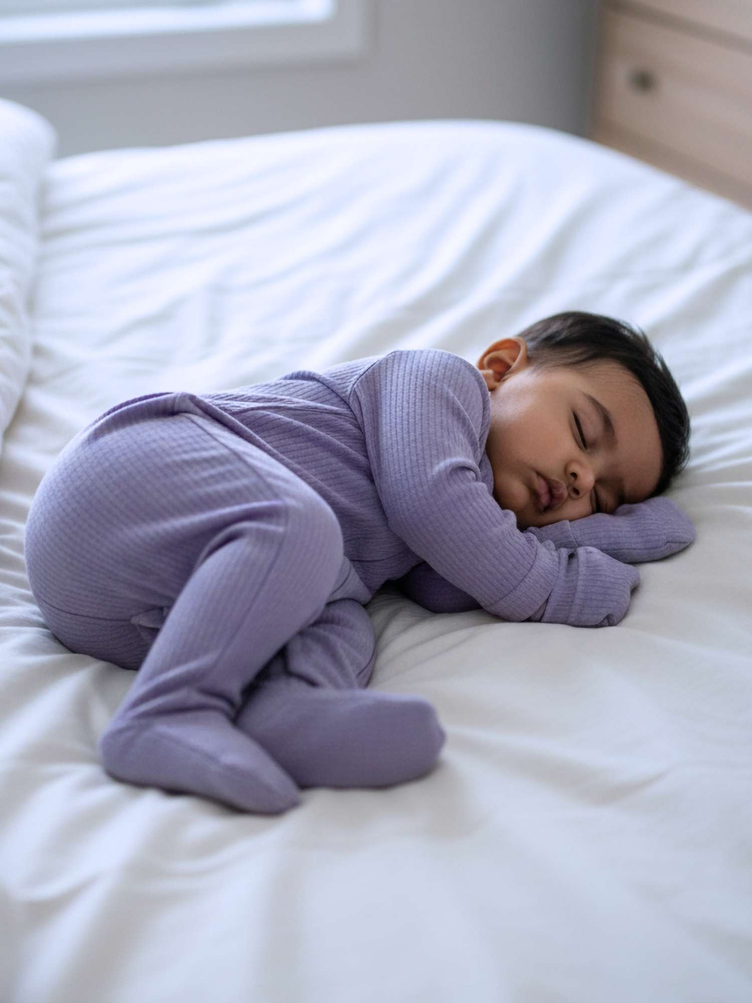 Ribbed Bamboo Footed Sleepsuit