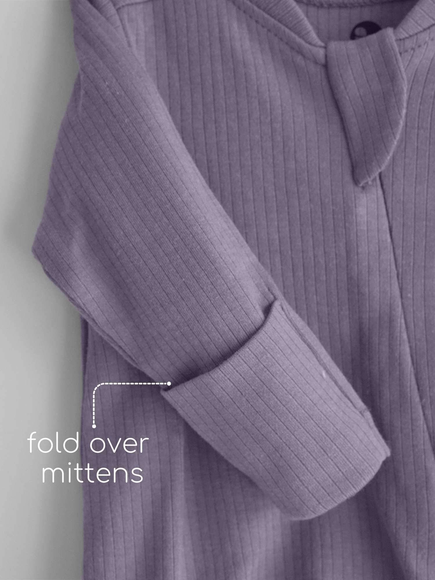 Ribbed Bamboo Footed Sleepsuit