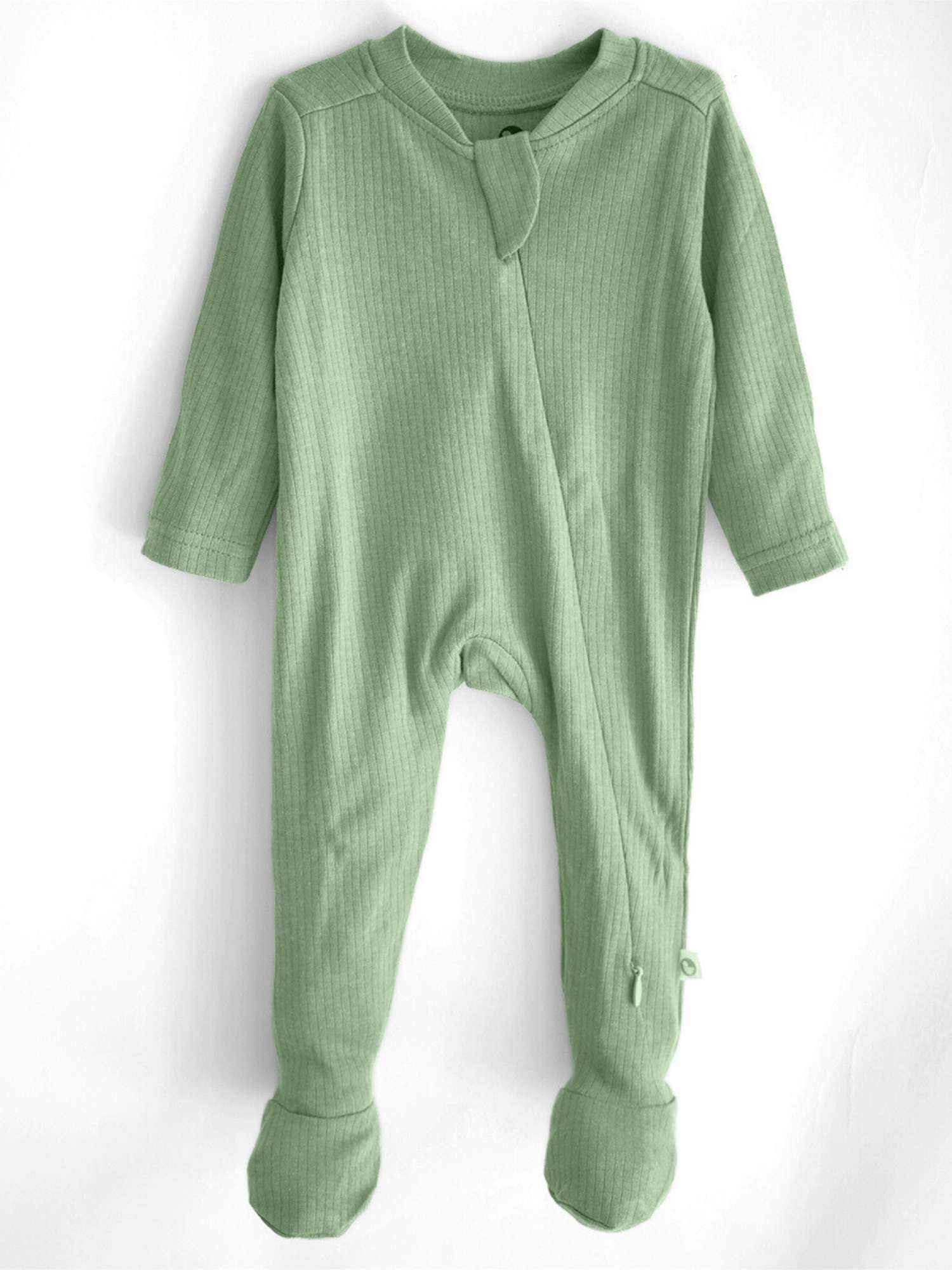 Ribbed Bamboo Footed Sleepsuit