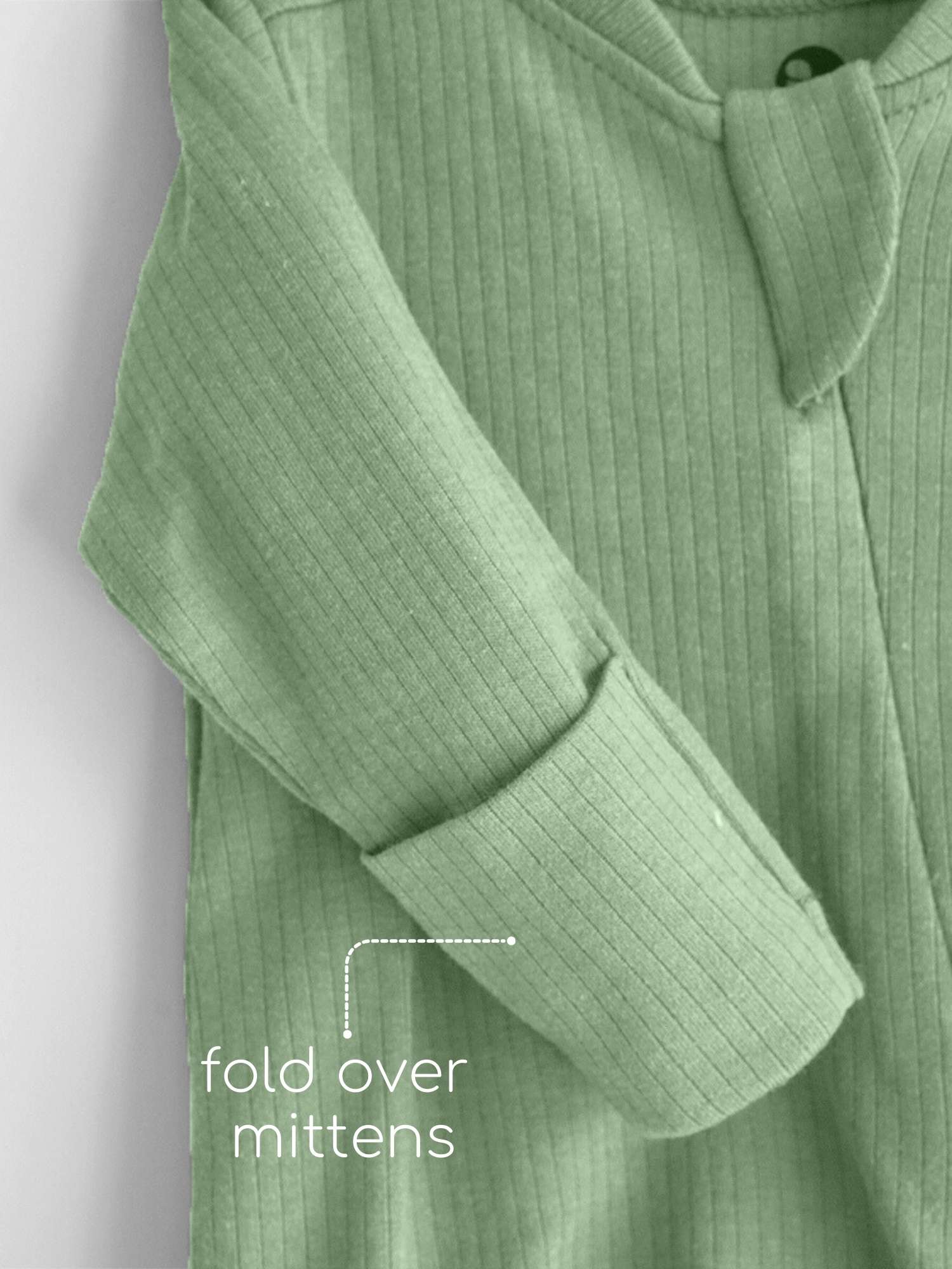 Ribbed Bamboo Footed Sleepsuit