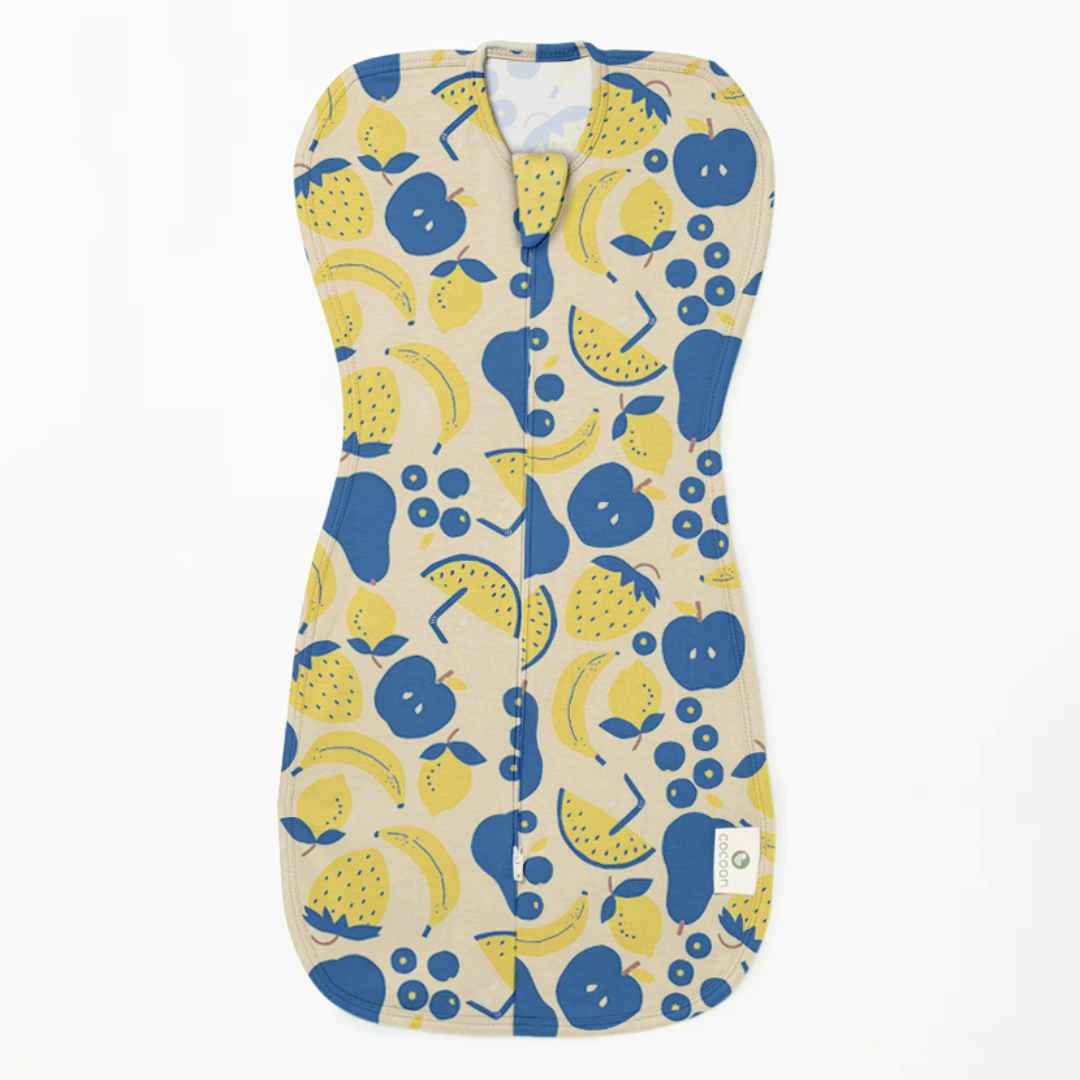 bamboo arms up swaddle pod for baby - prints