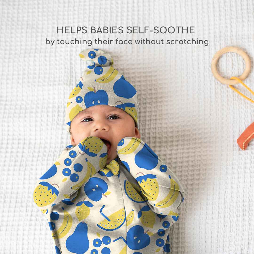 bamboo arms up swaddle pod for baby - prints