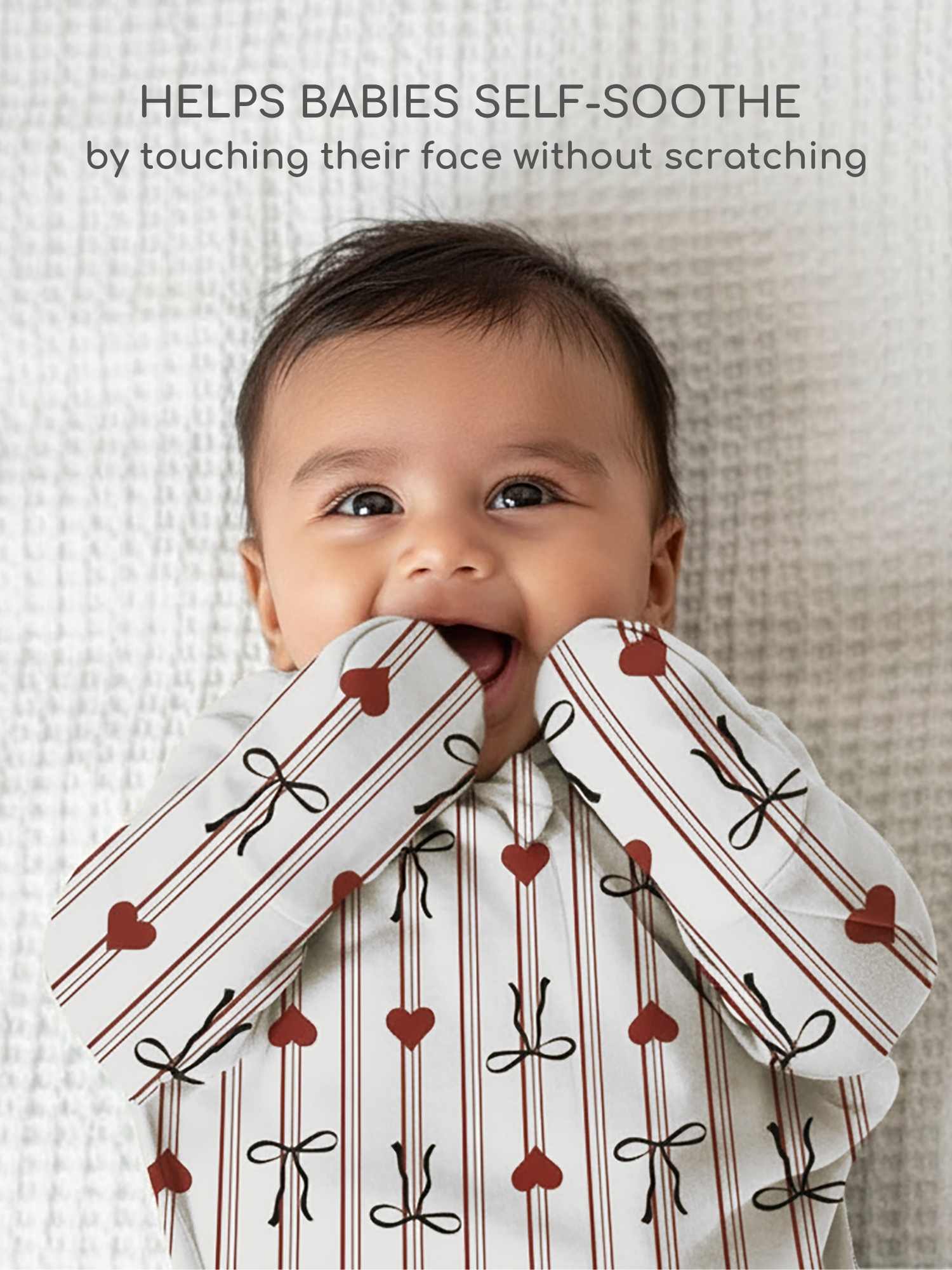 bamboo hands up swaddle pod for baby - christmas collection