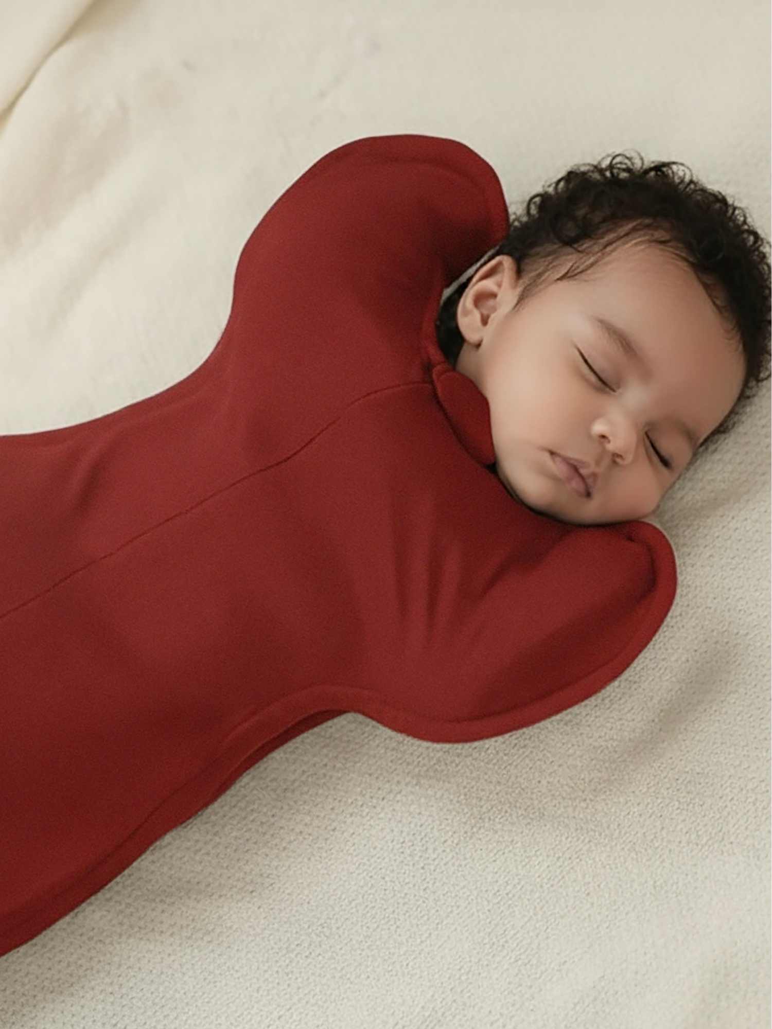 bamboo hands up swaddle pod for baby - christmas collection