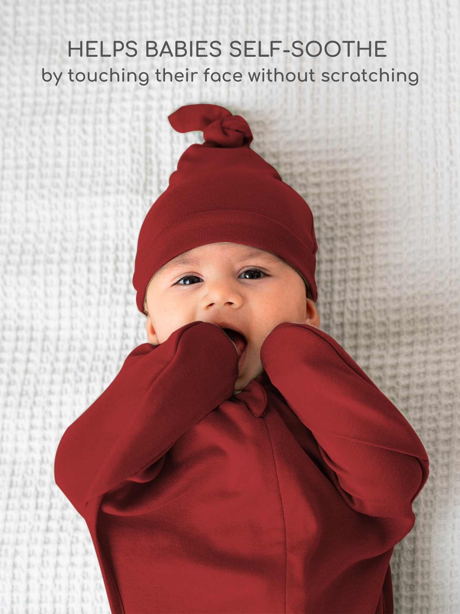 bamboo hands up swaddle pod for baby - christmas collection