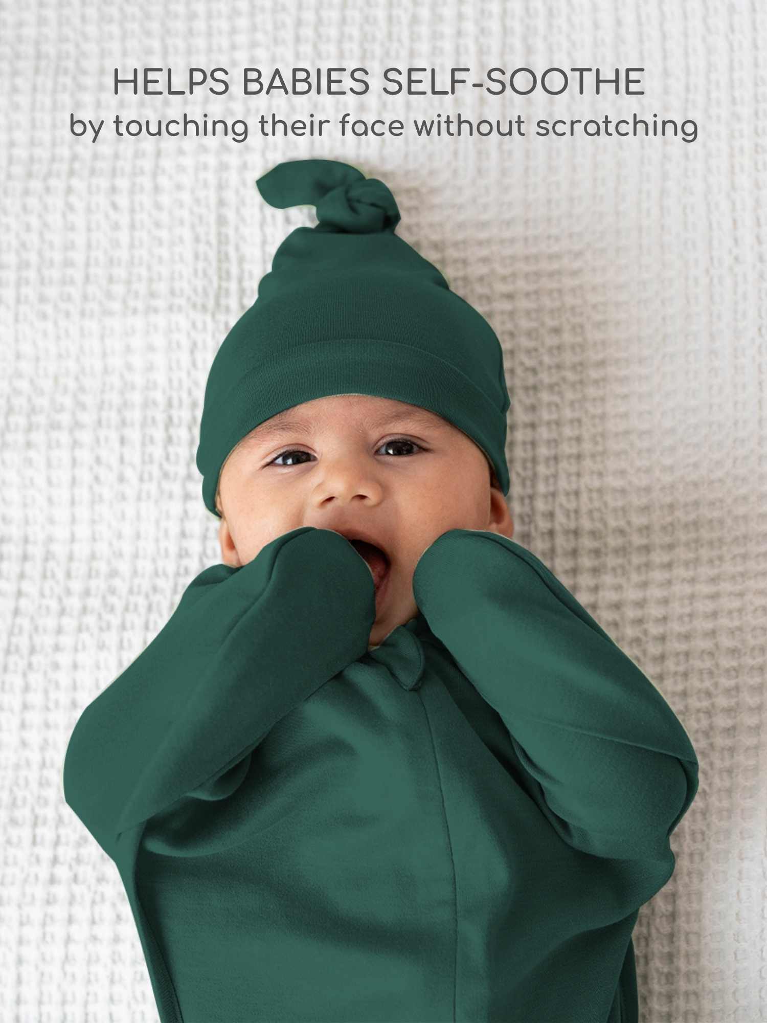 bamboo hands up swaddle pod for baby - christmas collection