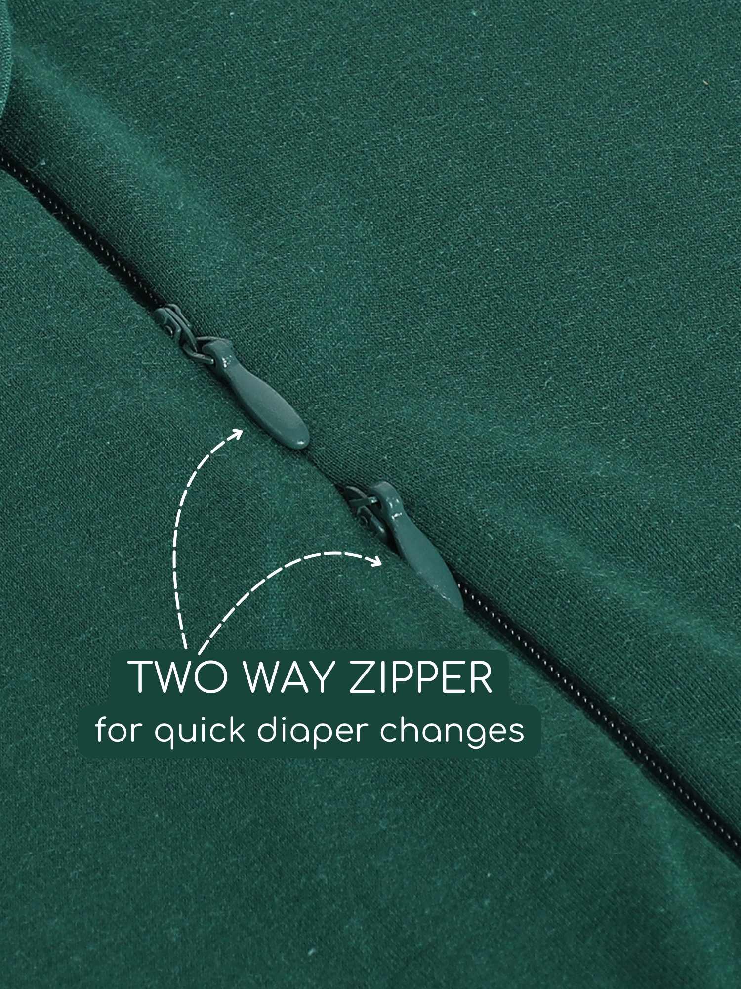 bamboo hands up swaddle pod for baby - christmas collection