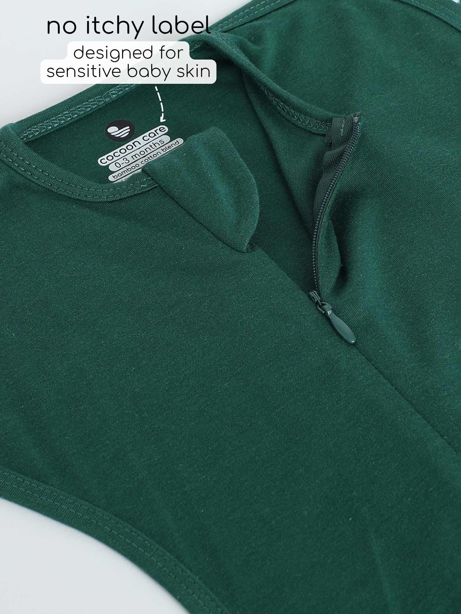 bamboo hands up swaddle pod for baby - christmas collection