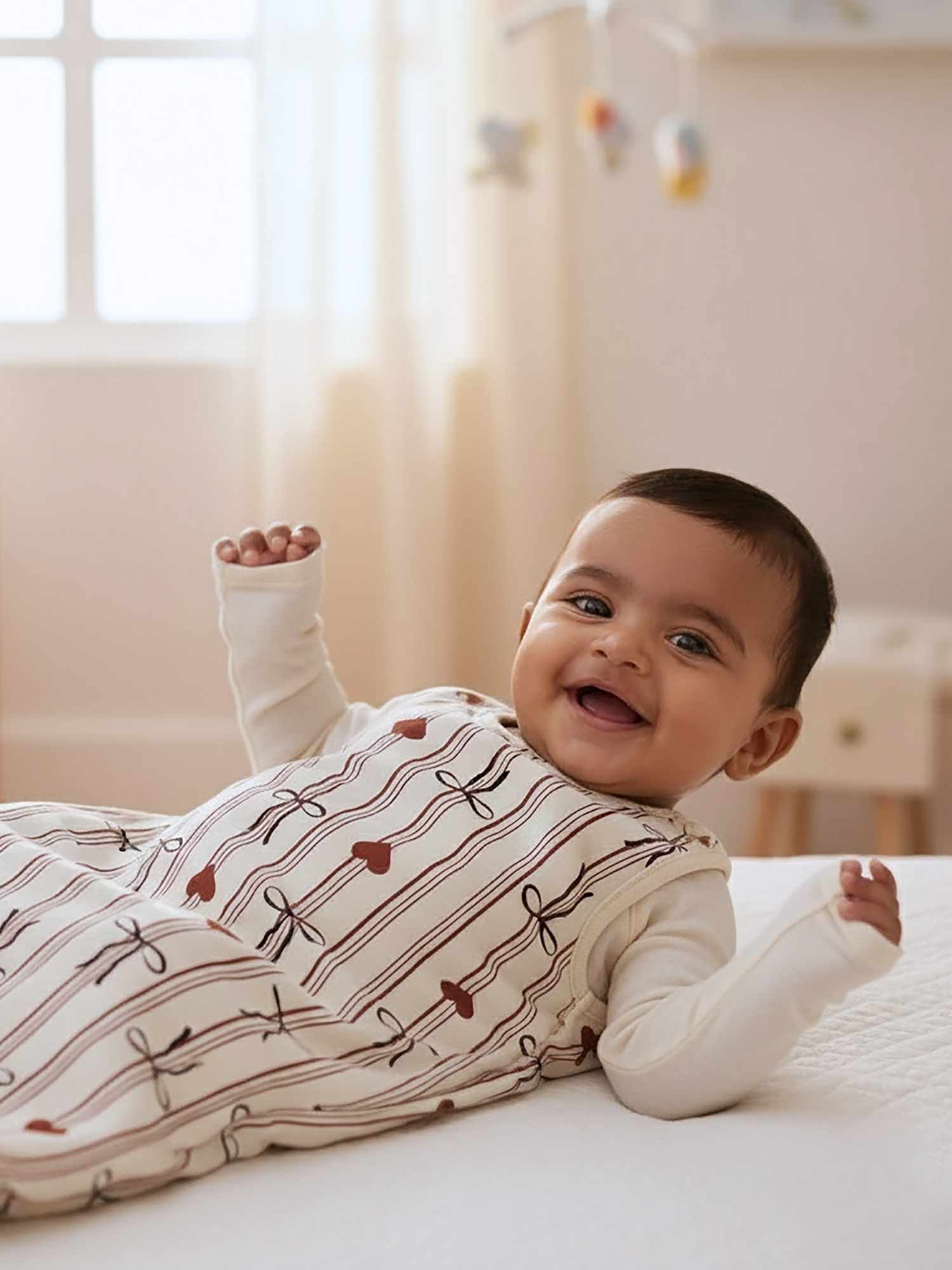 bamboo sleeping bag with foot opening - christmas collection