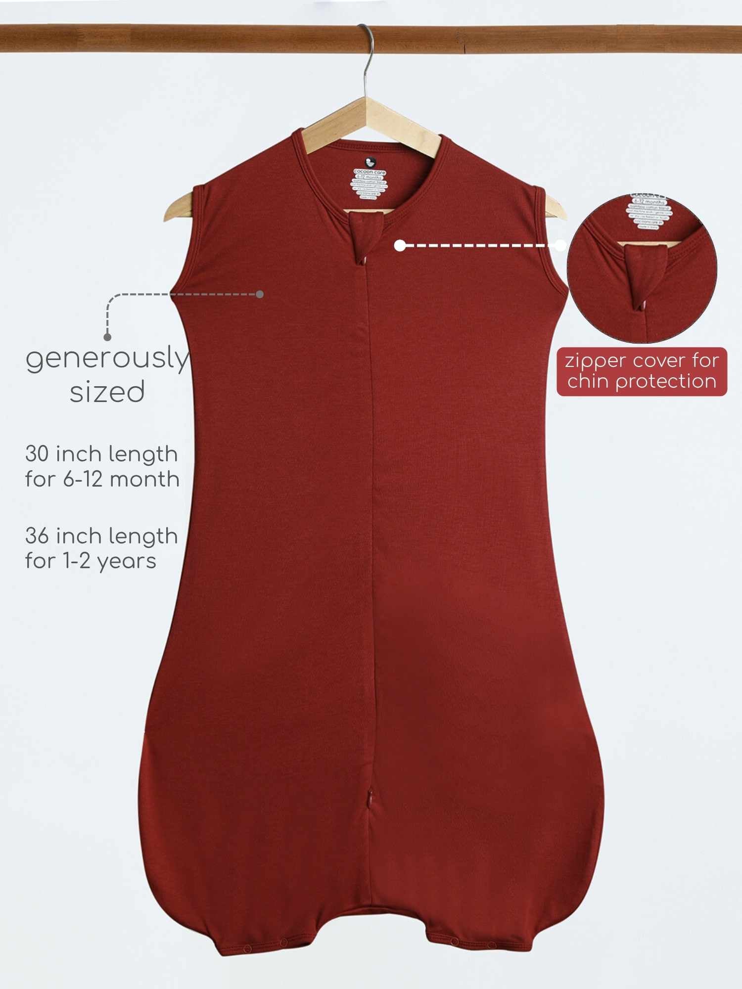 bamboo sleeping bag with foot opening - christmas collection