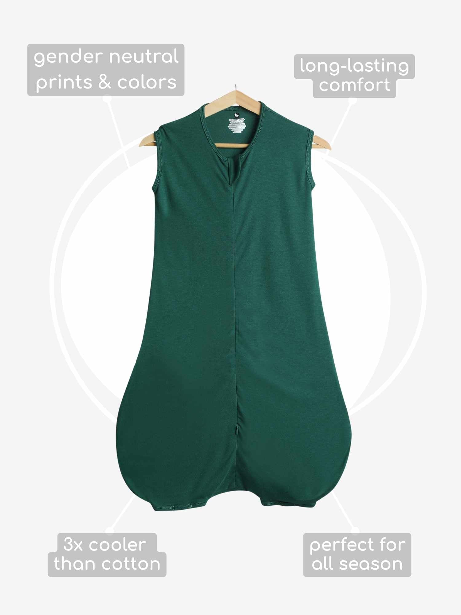 bamboo sleeping bag with foot opening - christmas collection